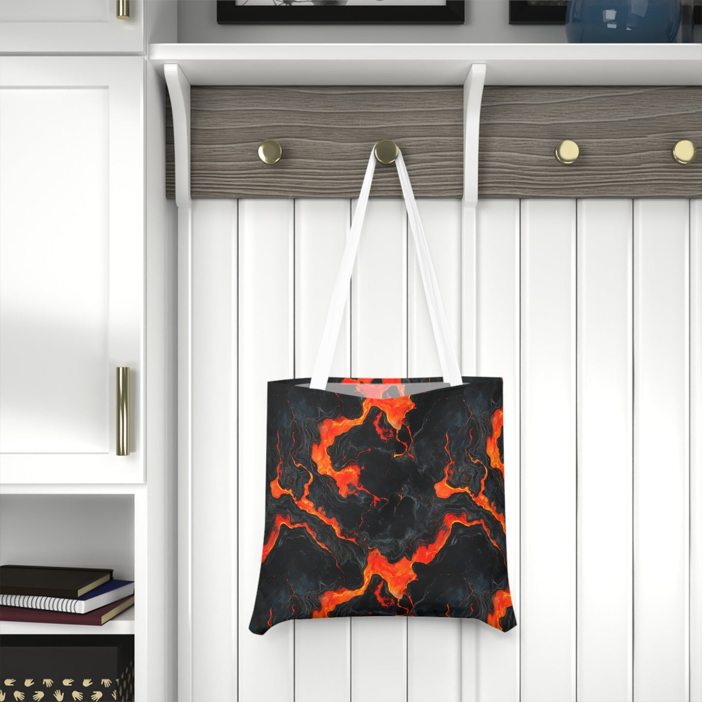 Volcanic Flow Shoulder Tote Bag – Bold & Functional