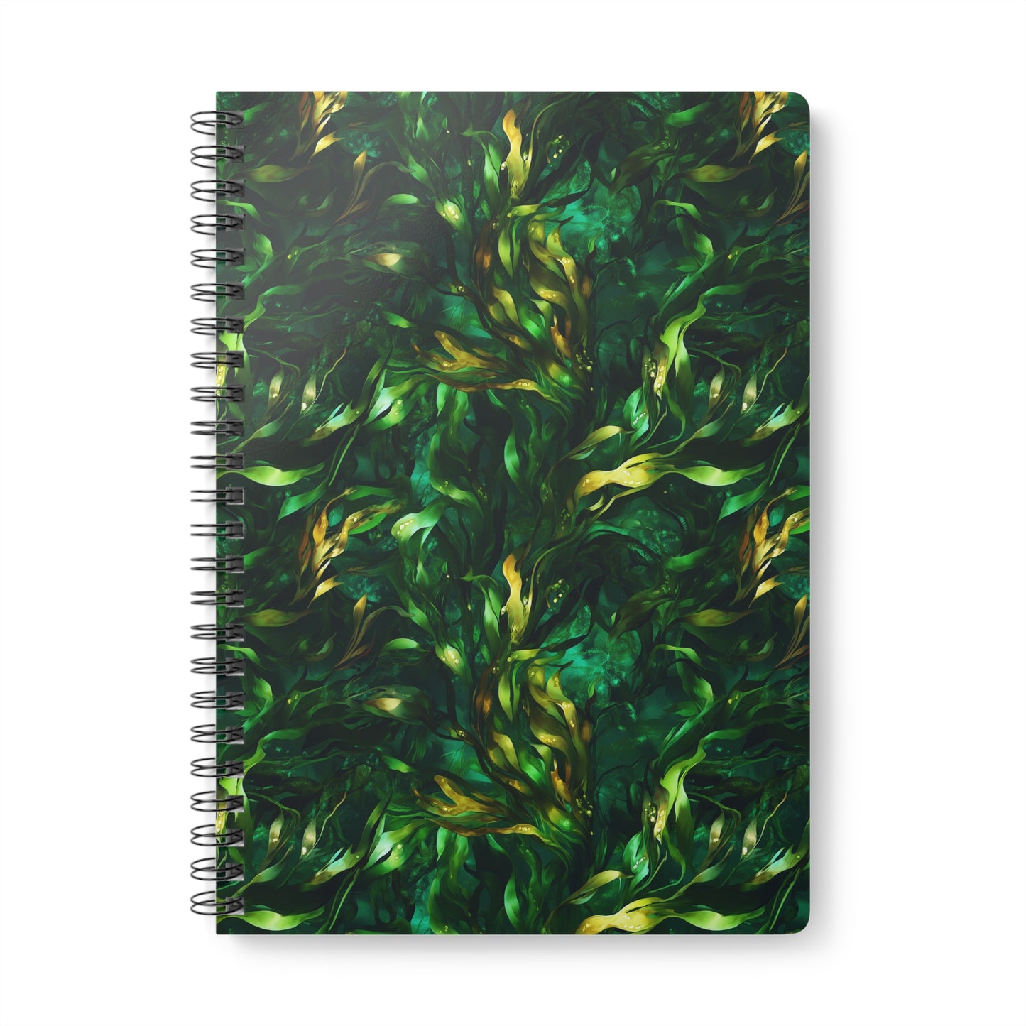 Seaweed Symphony A5 Wirobound Softcover Notebook – Flowing & Serene