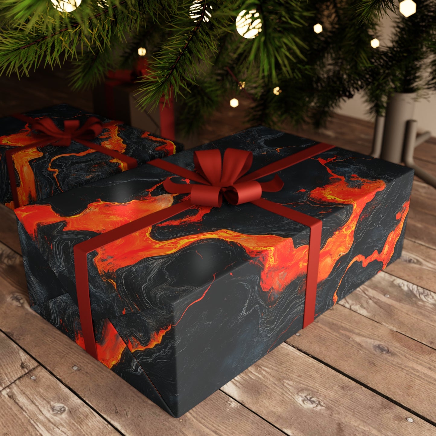 Volcanic Flow Gift Wrapping Paper – Bold & Striking Presentation