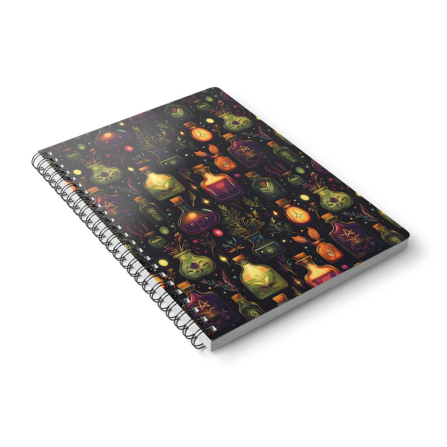 Mystical Potions A5 Wirobound Softcover Notebook – Practical & Enchanting