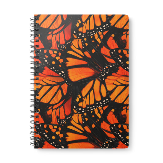 Monarch Glow A5 Wirobound Softcover Notebook – Radiant & Bold