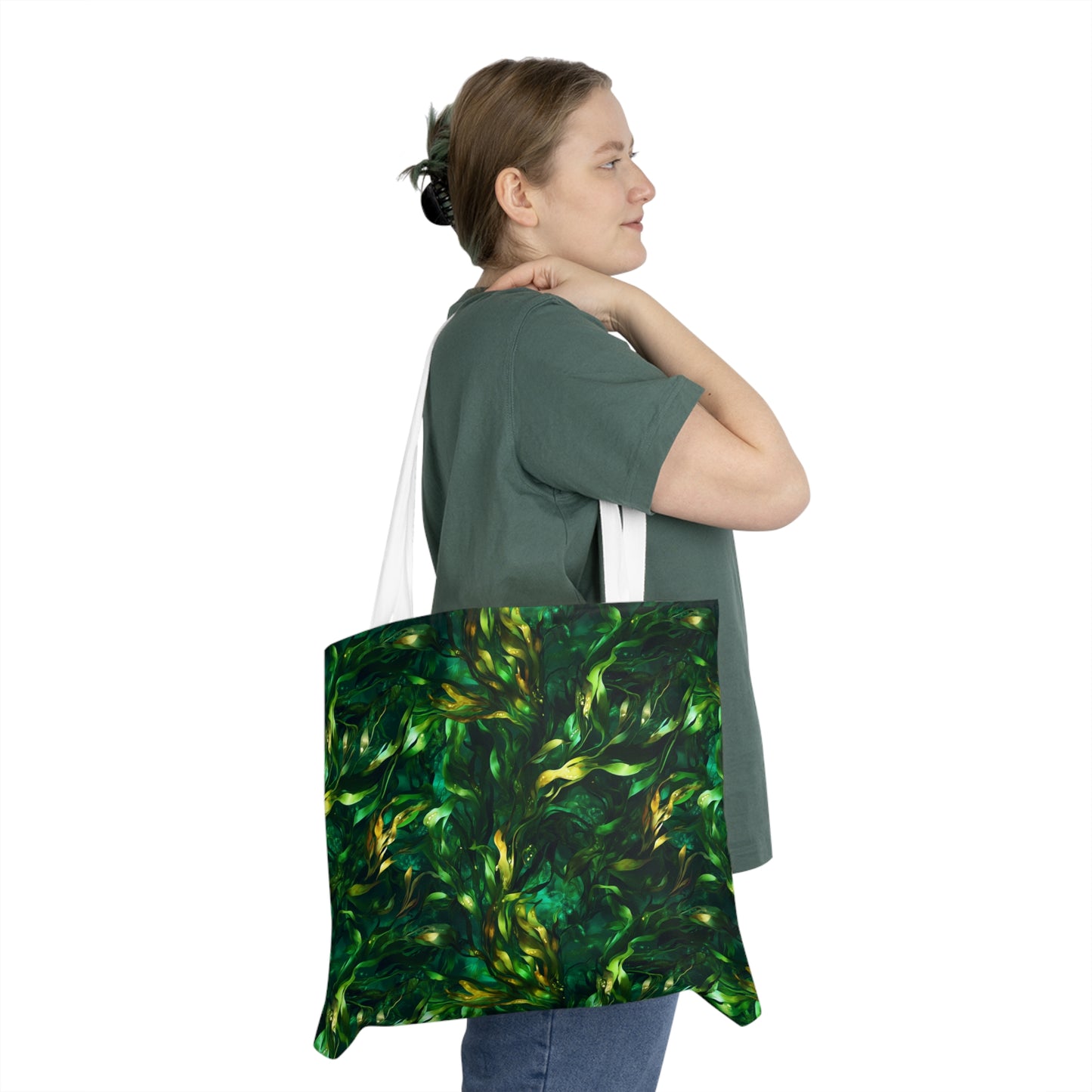 Seaweed Symphony Shoulder Tote Bag - Stylish & Practical