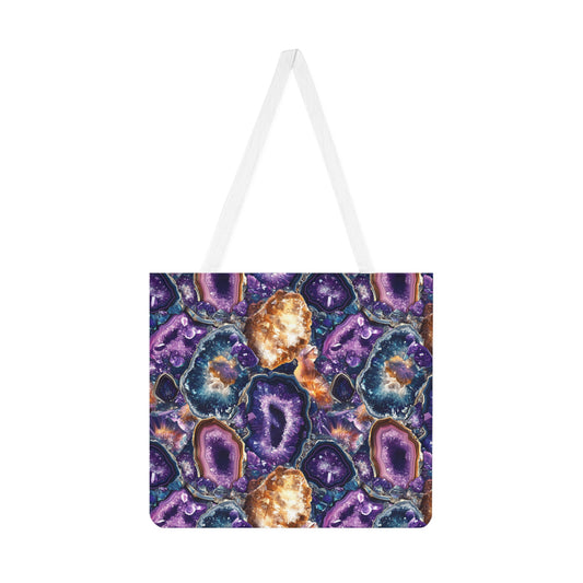 Amethyst Geode Shoulder Tote Bag - Stylish & Practical