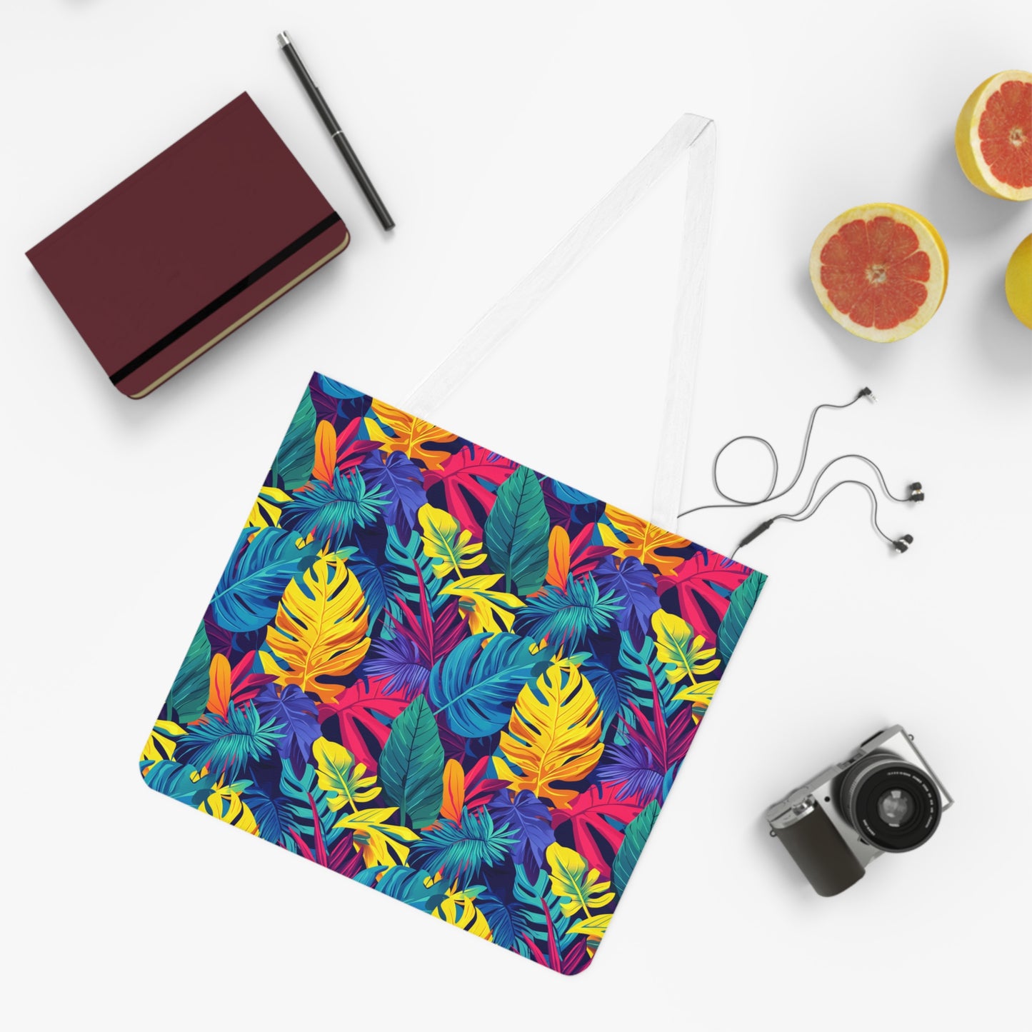 Tropical Vibes Shoulder Tote Bag – Bold & Functional