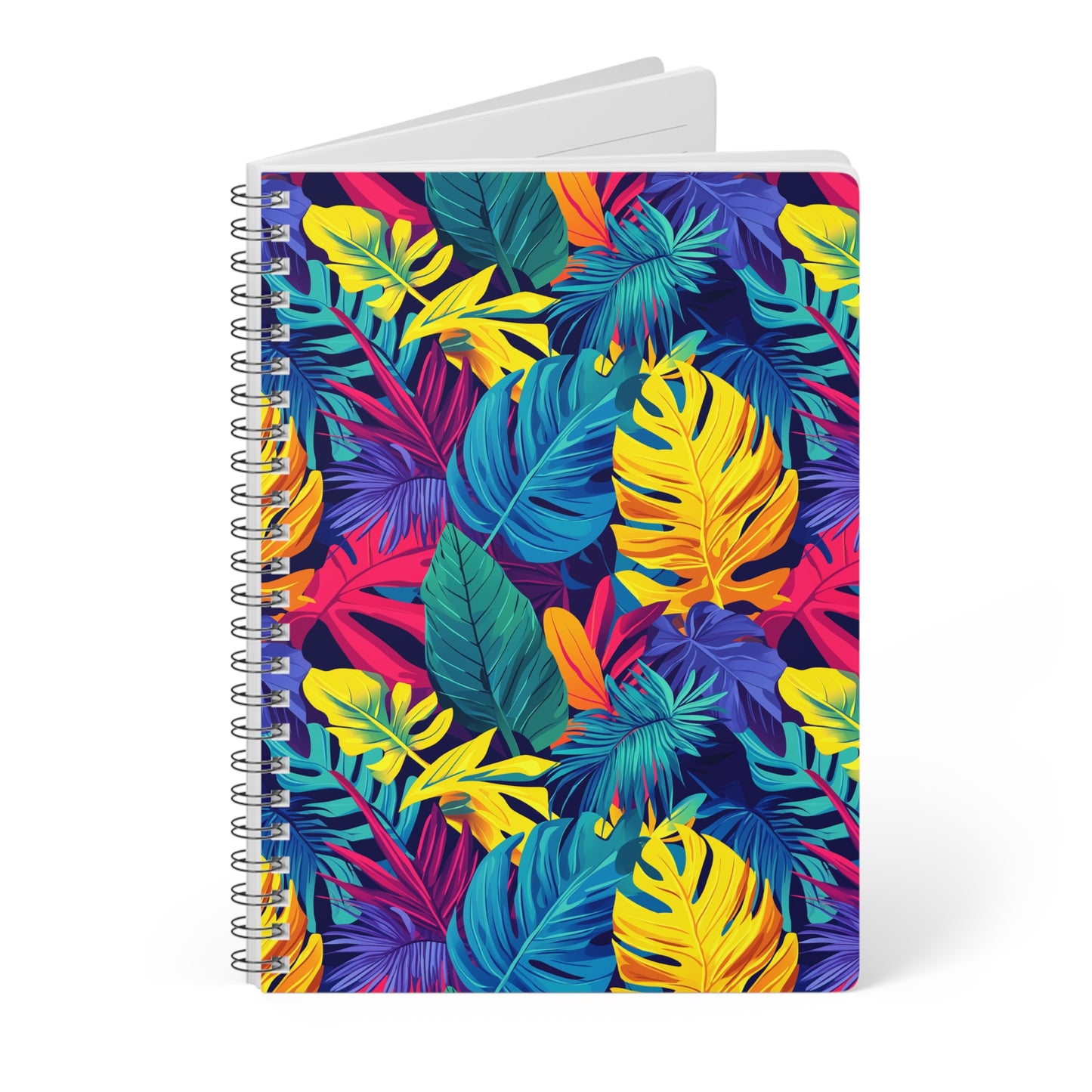 Tropical Vibes A5 Wirobound Softcover Notebook – Bold & Practical