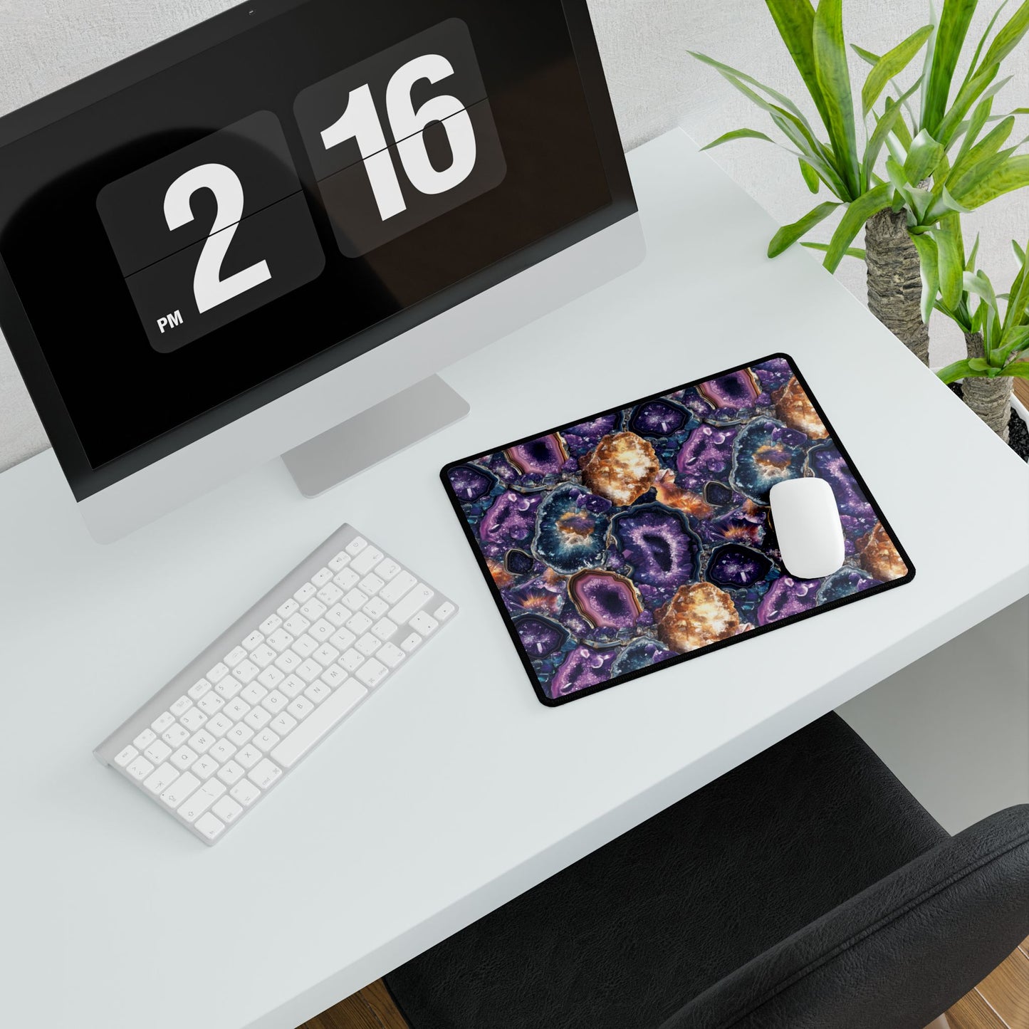 Amethyst Geode Desk Mat – Captivating & Functional