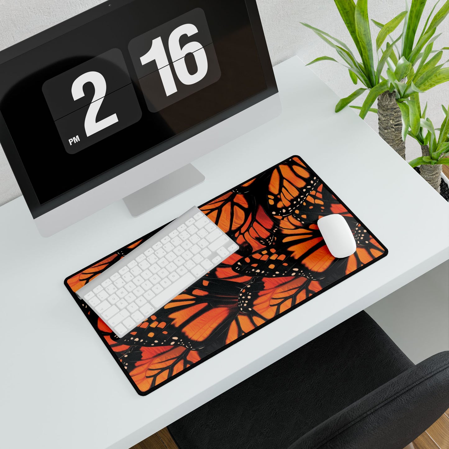 Monarch Glow Desk Mat – Bold & Radiant