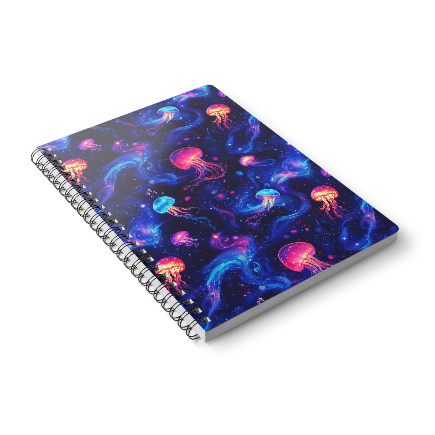 Celestial Jellyfish A5 Wirobound Softcover Notebook