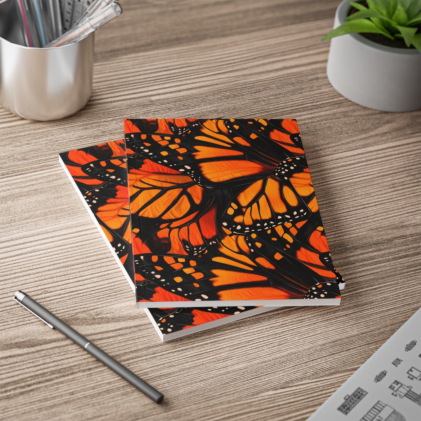 Monarch Glow A5 Softcover Notebook – Bold & Inspiring