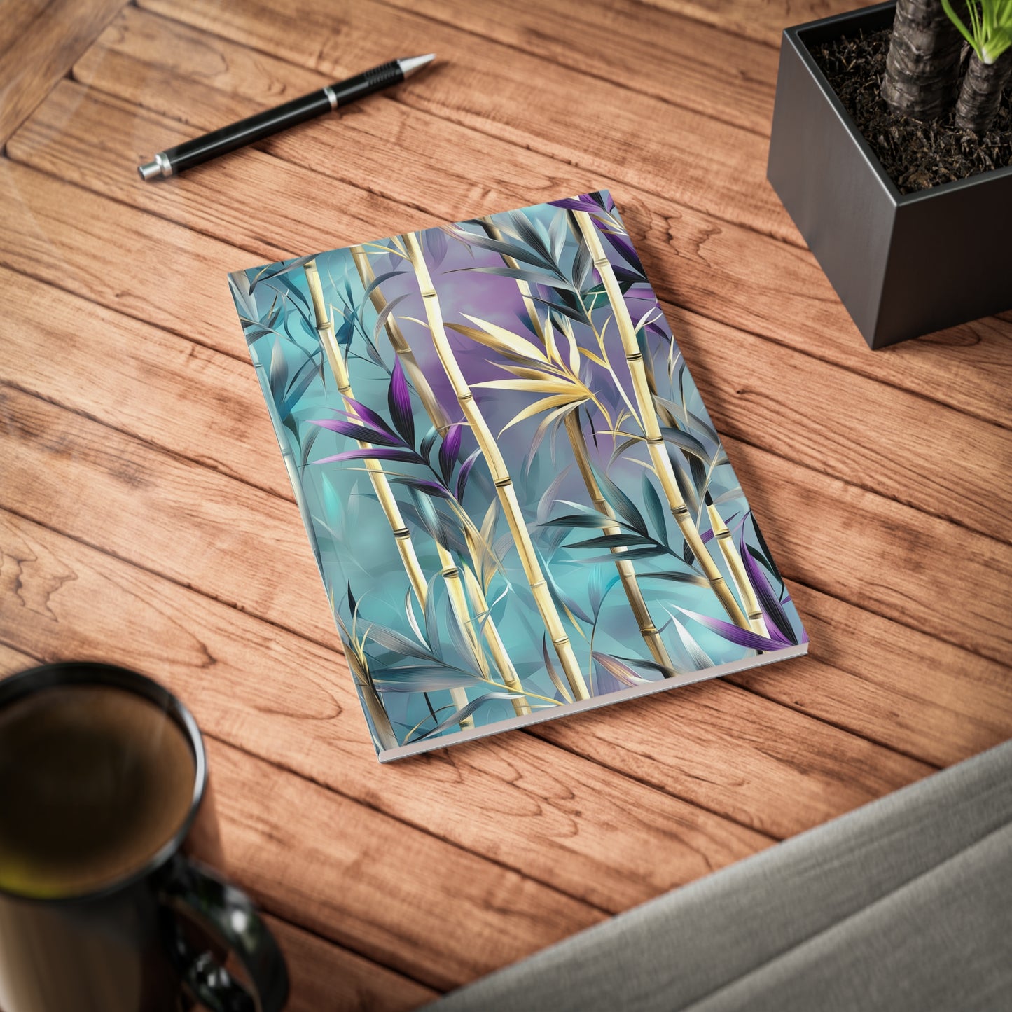 Elegant Bamboo A5 Softcover Notebook – Tranquil & Stylish