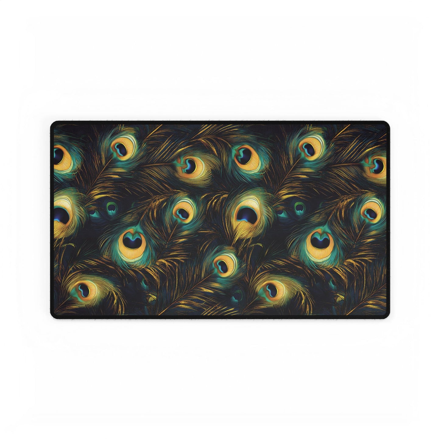 Peacock Flourish Desk Mat – Elegant & Vibrant