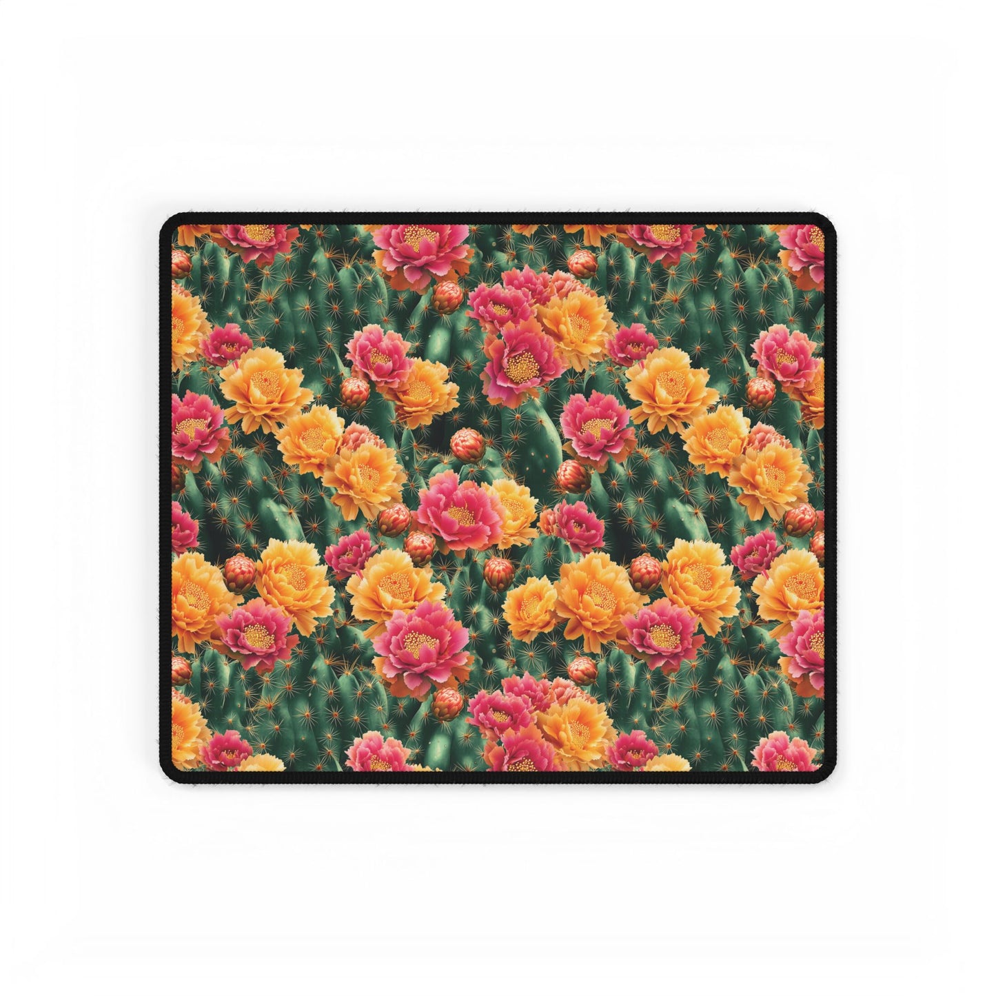 Cactus Bloom Desk Mat – Vibrant & Functional