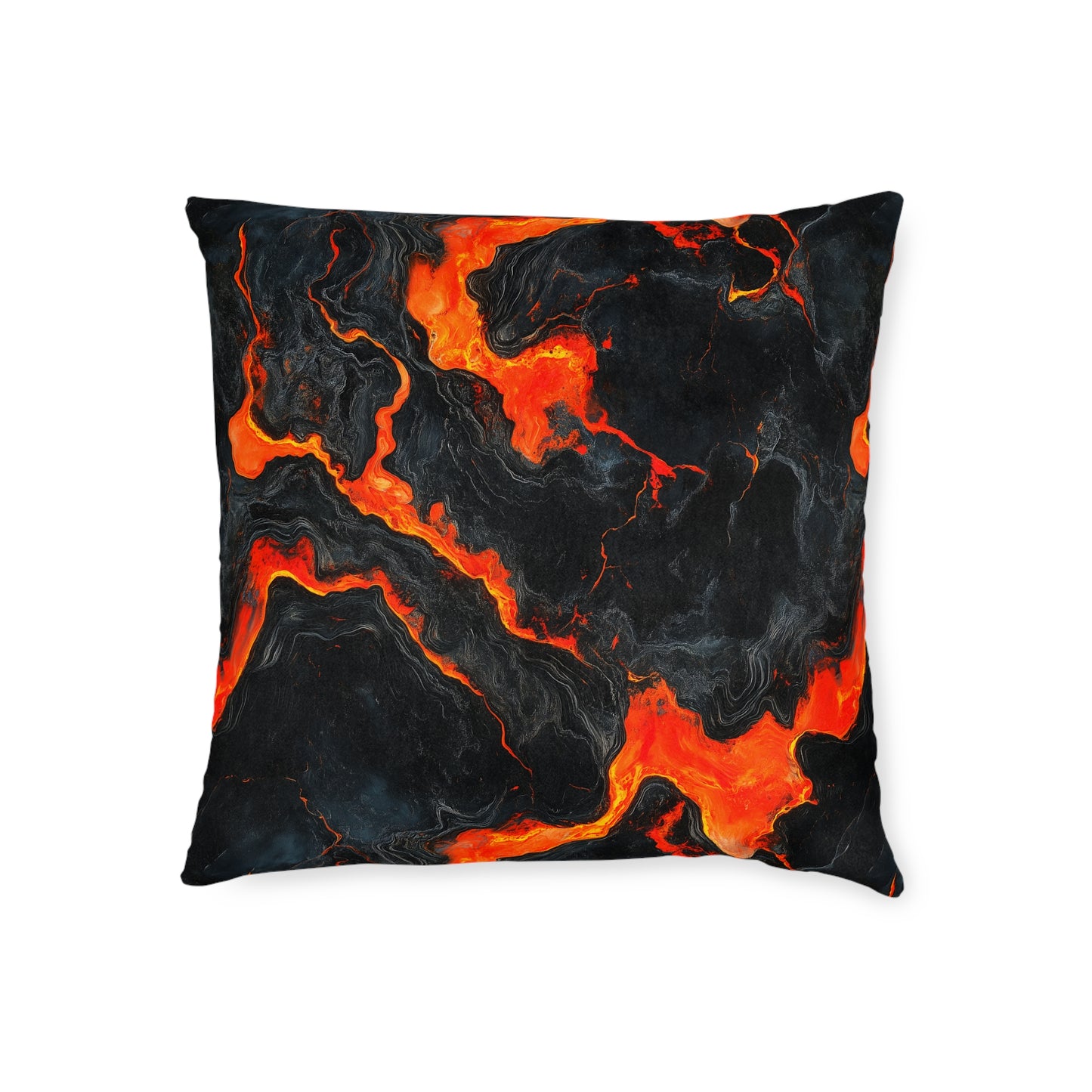 Volcanic Flow Square Pillow – Bold Comfort & Style