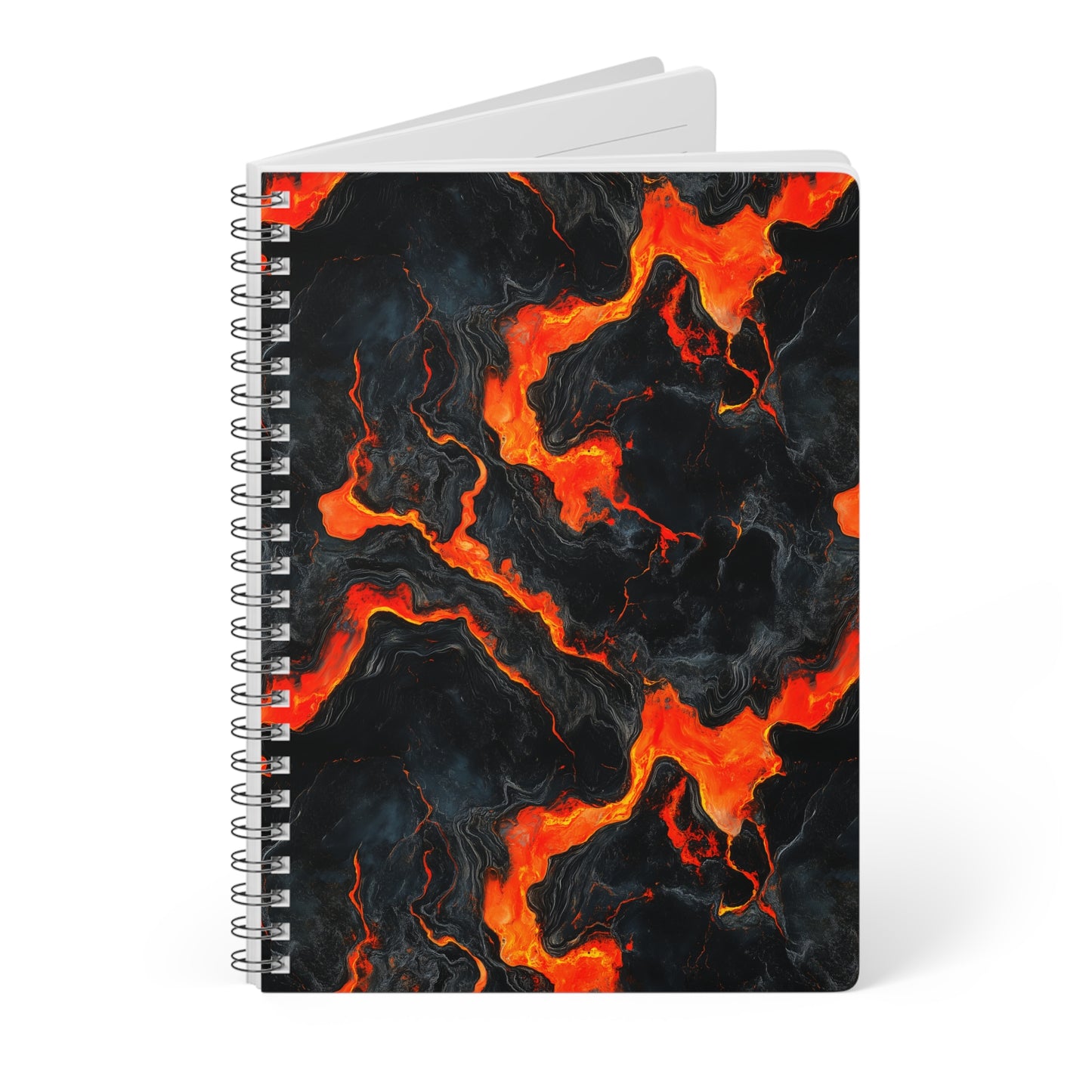 Volcanic Flow A5 Wirobound Softcover Notebook – Dynamic & Practical