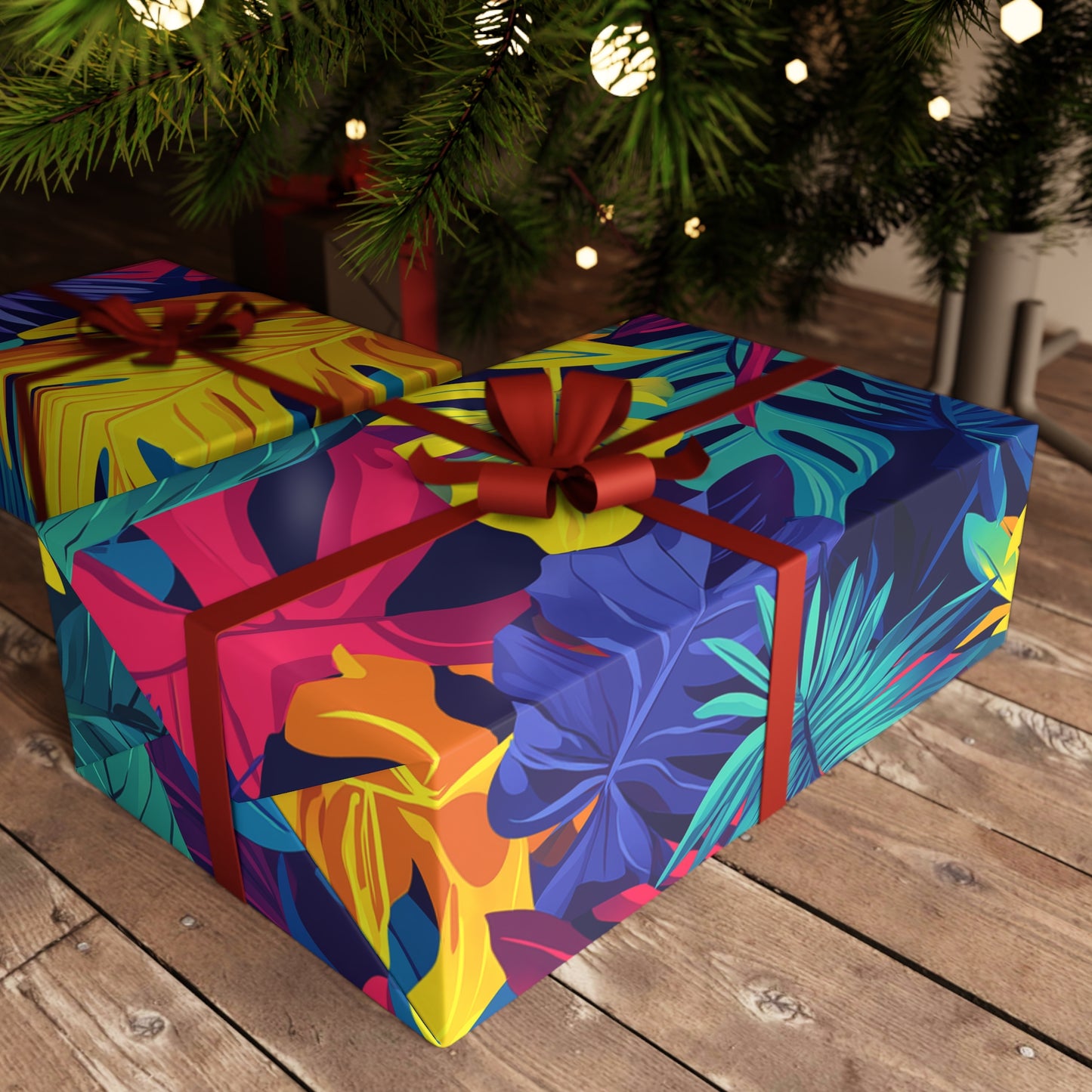 Tropical Vibes Gift Wrapping Paper – Bold & Bright Presentation