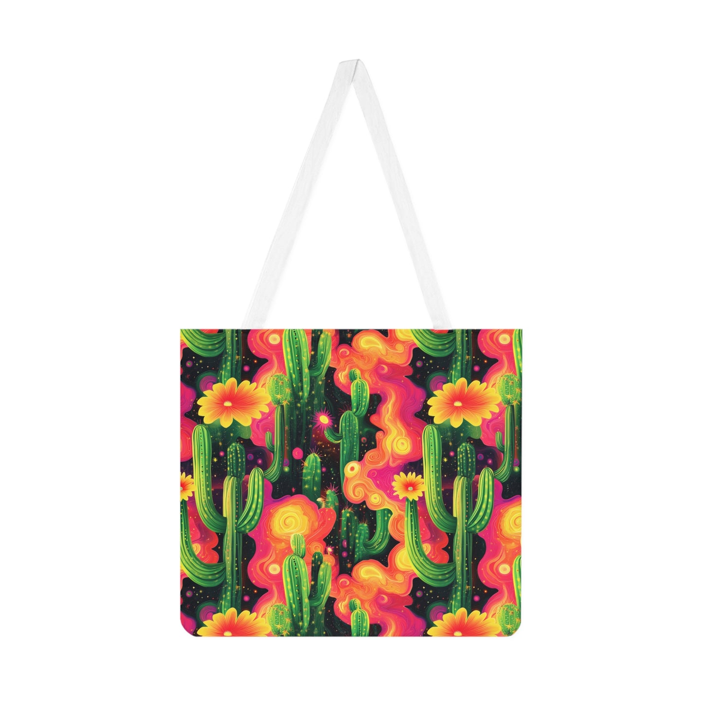 Cosmic Cactus Shoulder Tote Bag - Stylish & Practical