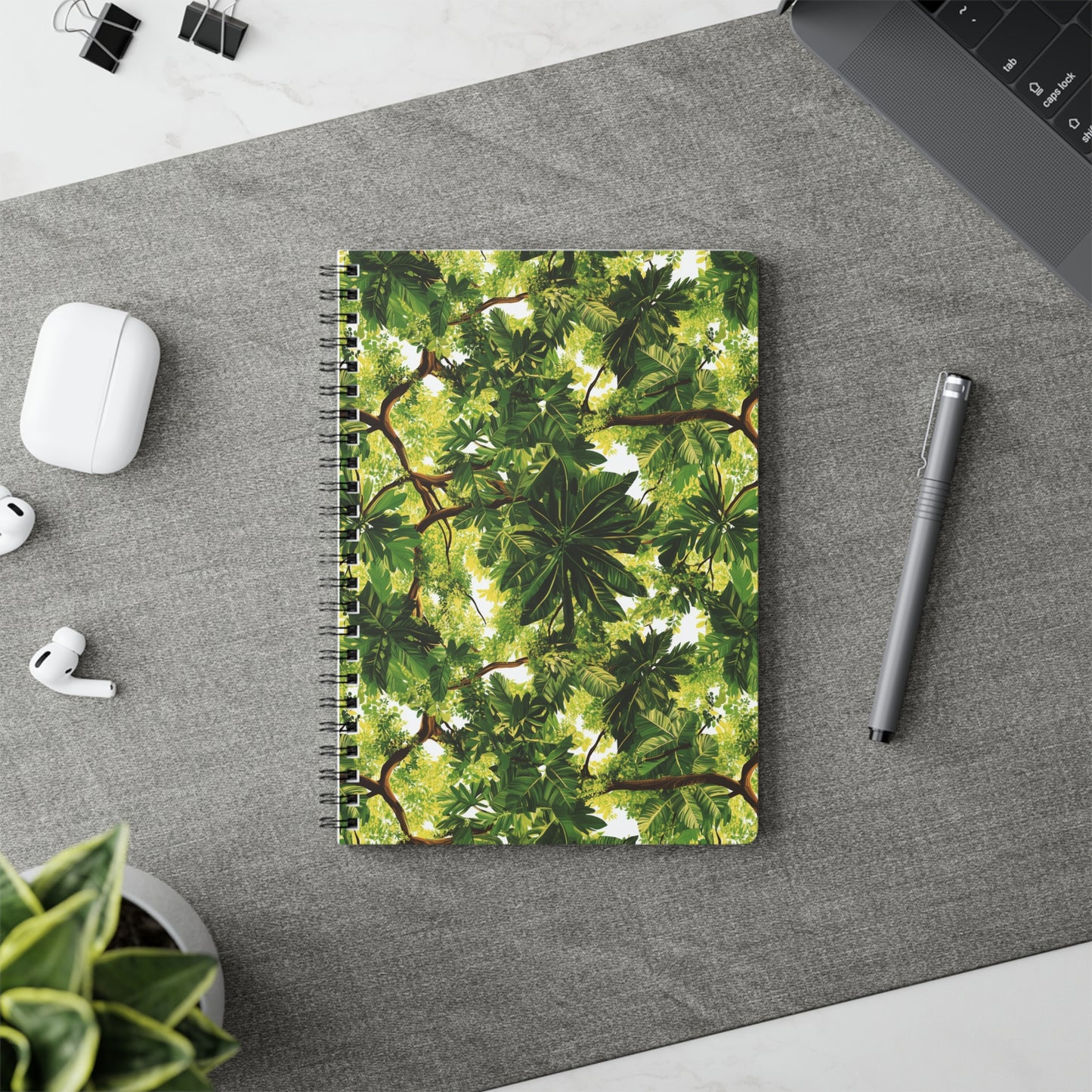 Jungle Canopy A5 Wirobound Softcover Notebook – Lush & Inviting