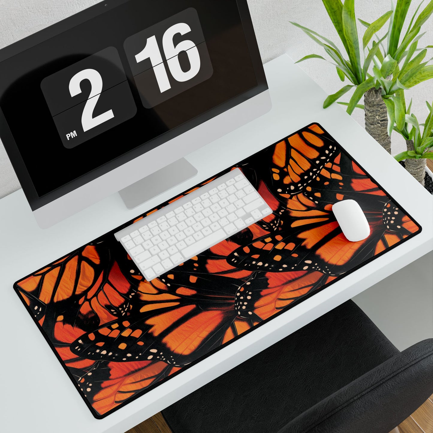 Monarch Glow Desk Mat – Bold & Radiant