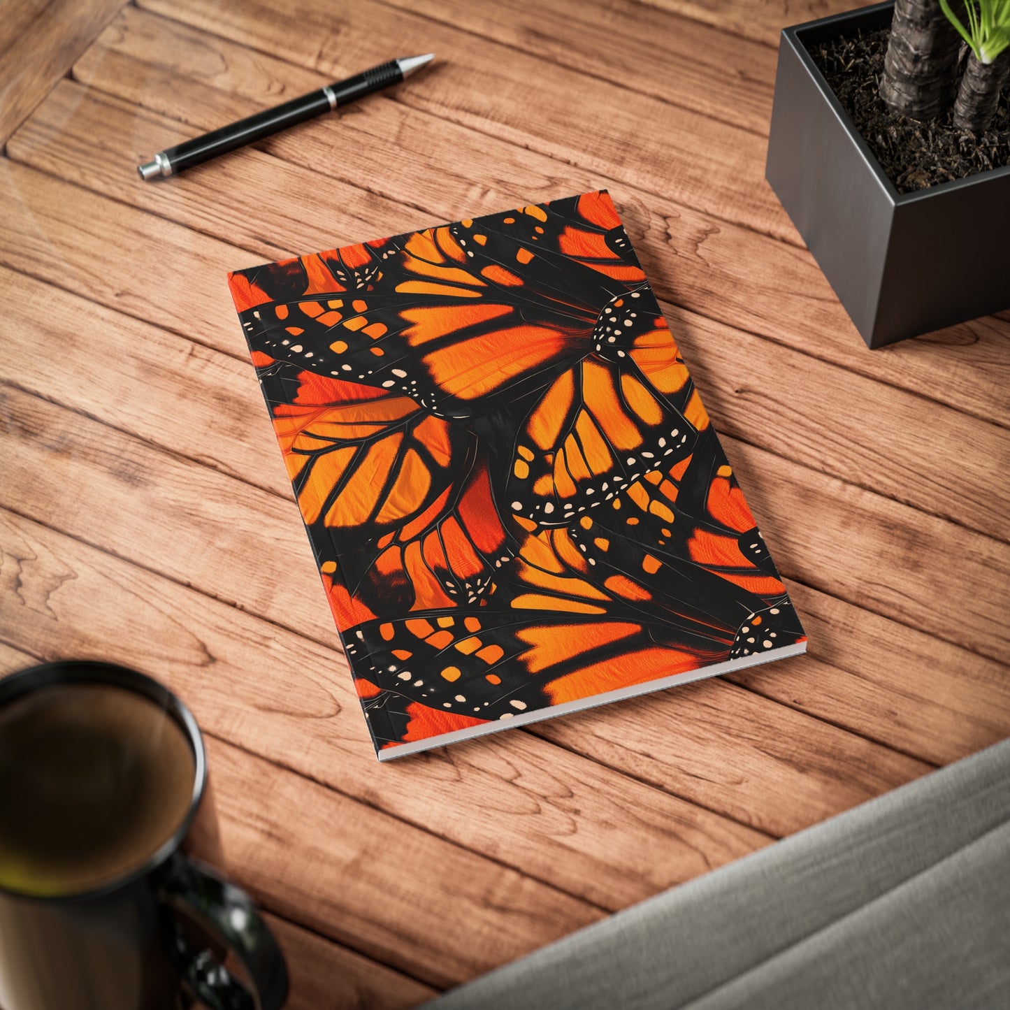 Monarch Glow A5 Softcover Notebook – Bold & Inspiring