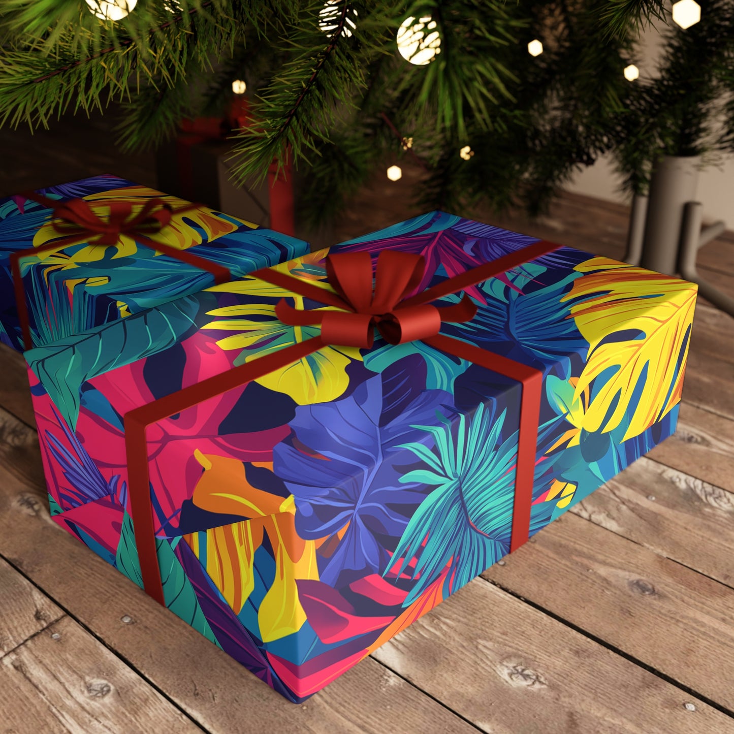 Tropical Vibes Gift Wrapping Paper – Bold & Bright Presentation