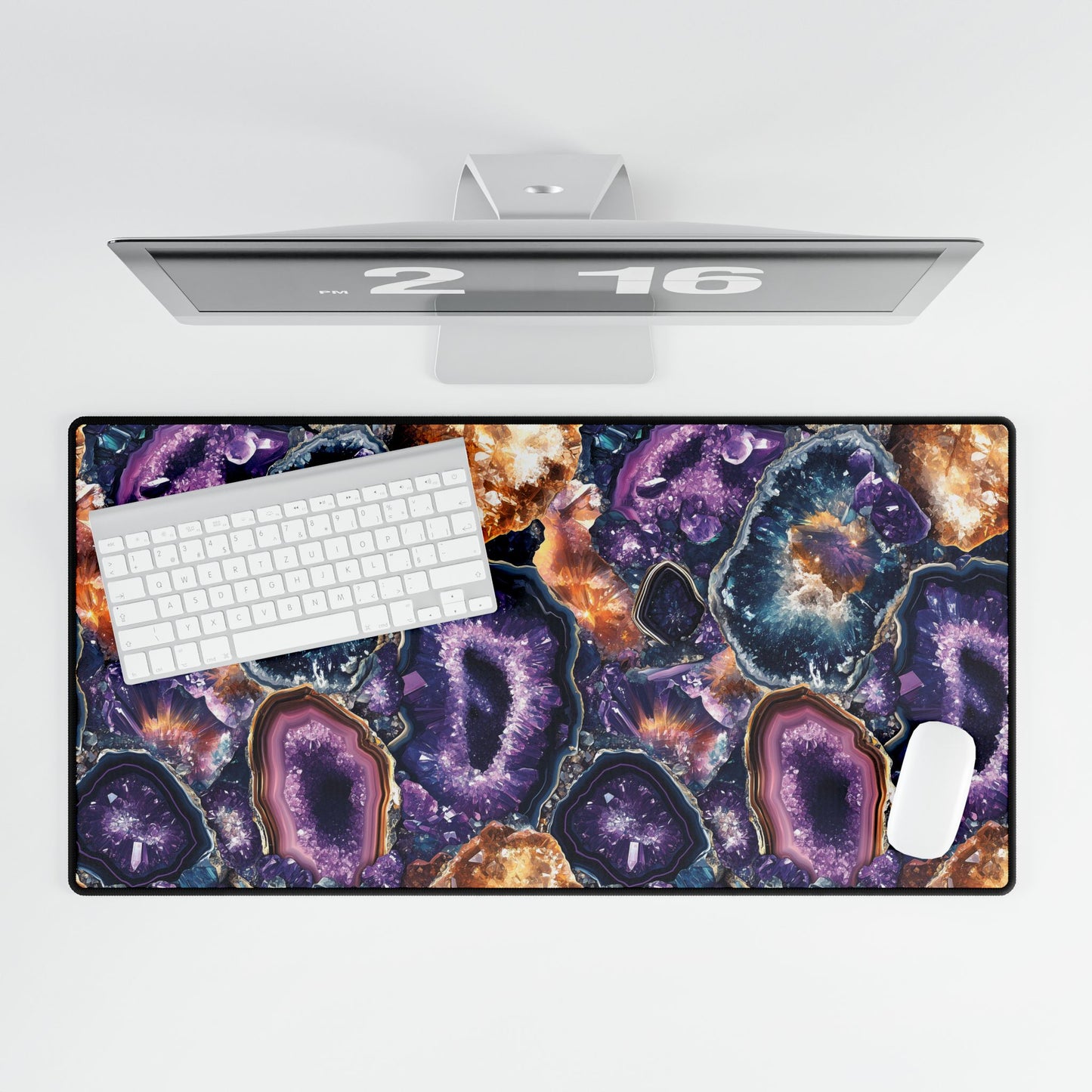 Amethyst Geode Desk Mat – Captivating & Functional