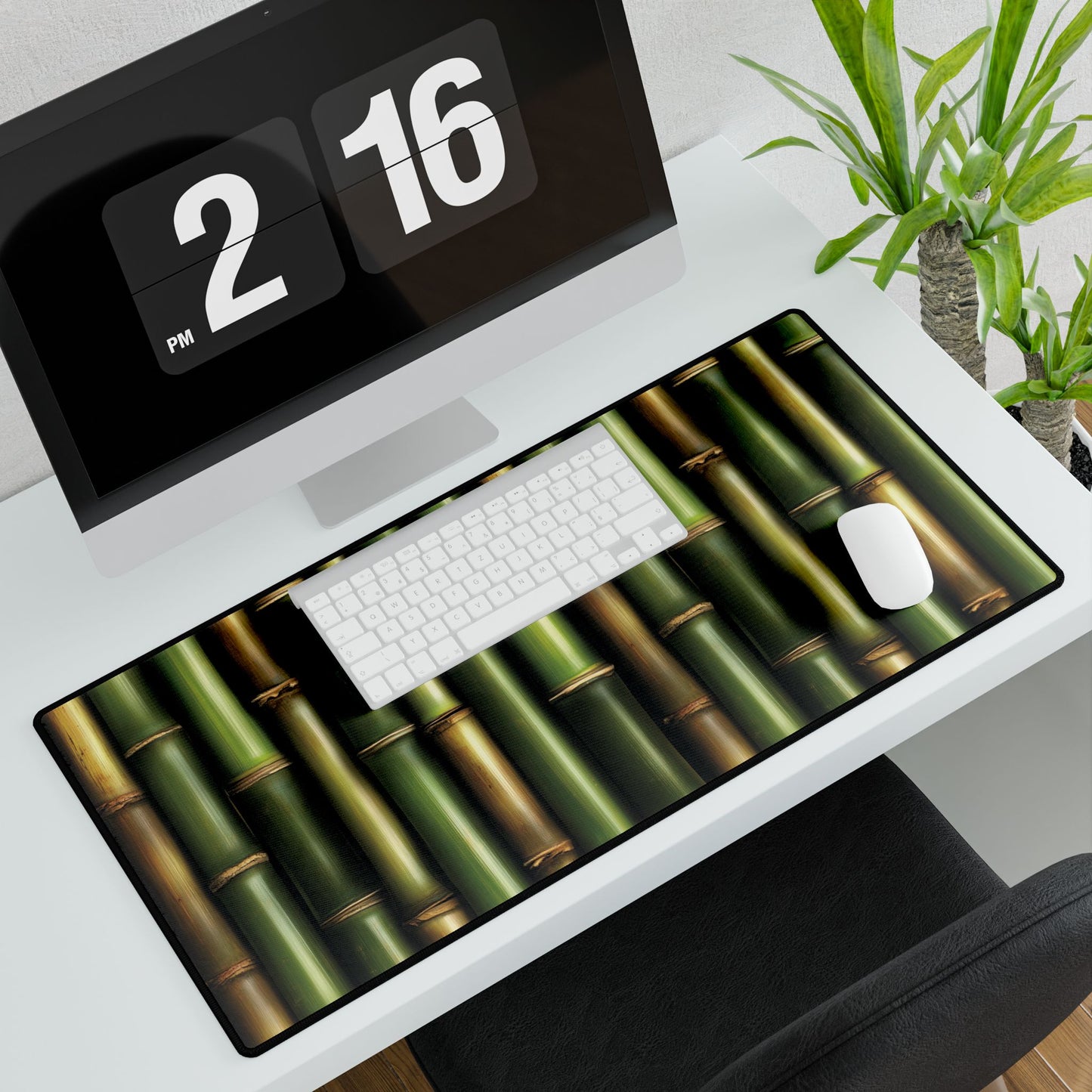 Emerald Bamboo Desk Mat – Sleek & Tranquil