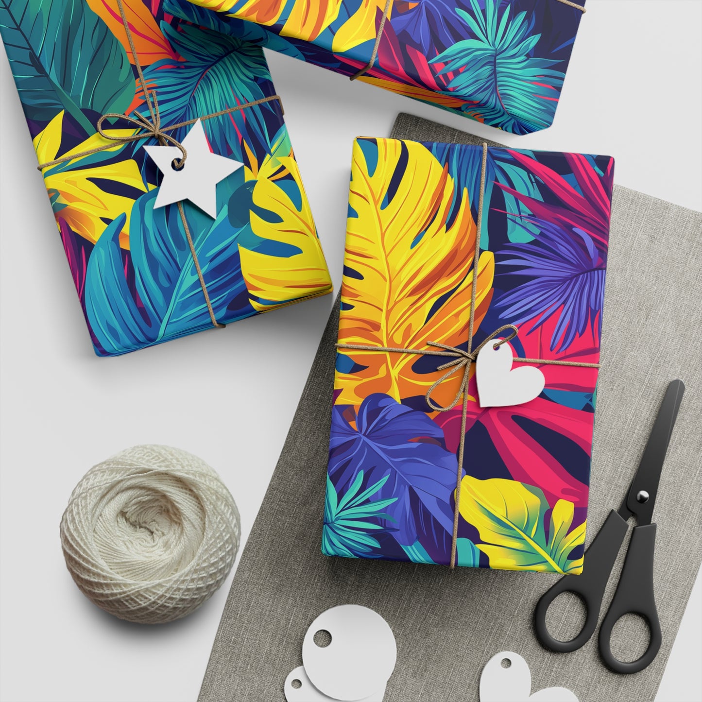 Tropical Vibes Gift Wrapping Paper – Bold & Bright Presentation