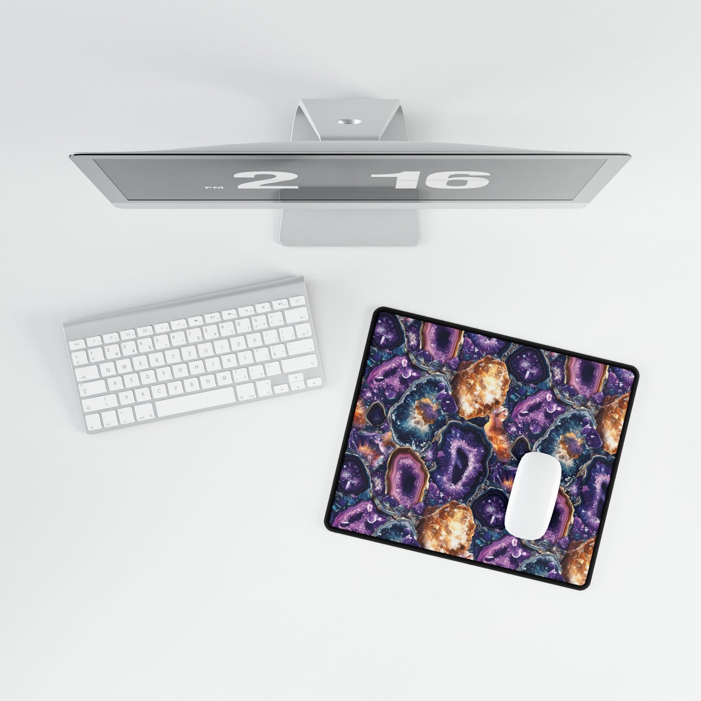 Amethyst Geode Desk Mat – Captivating & Functional