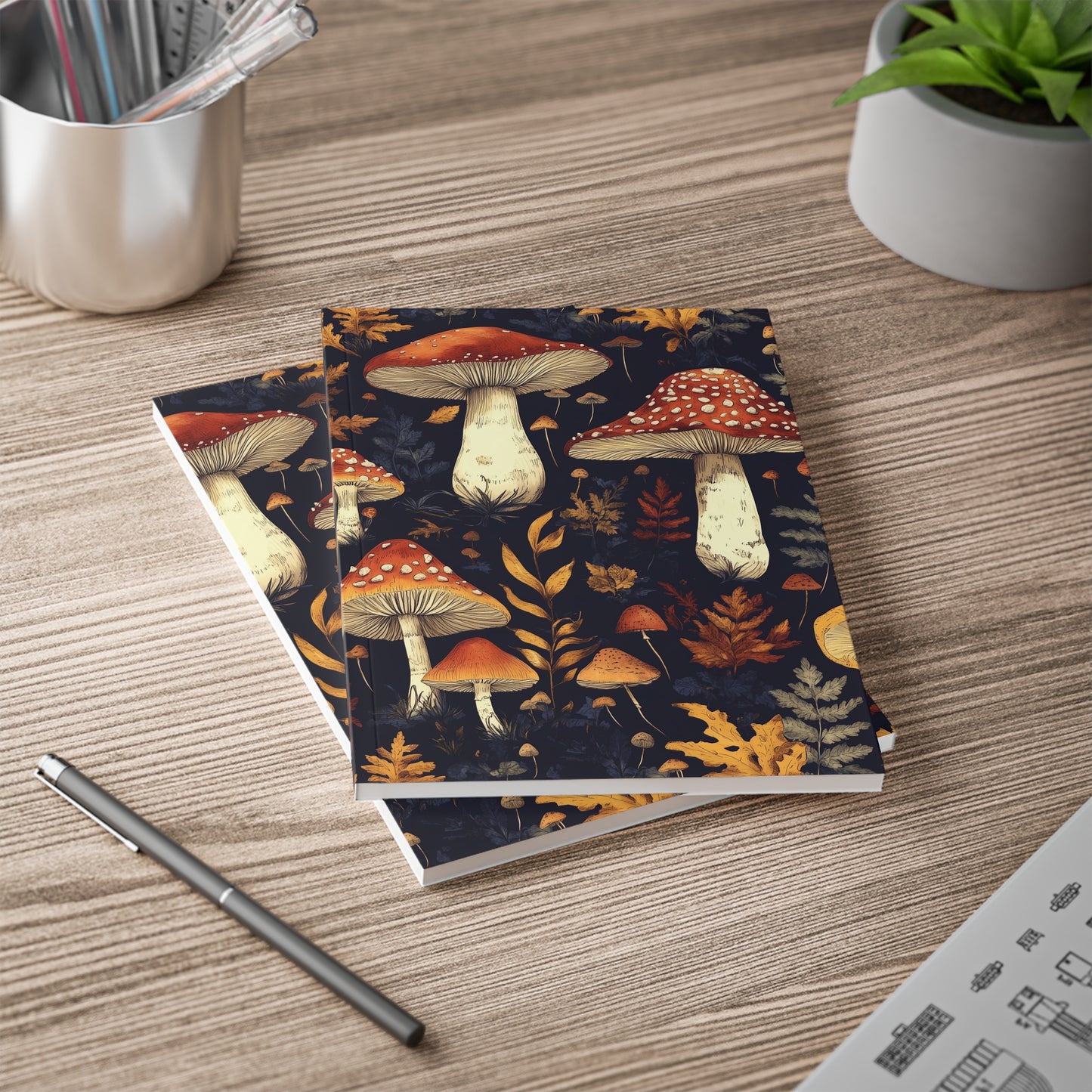 Fungi Forest A5 Softcover Notebook - Stylish & Functional