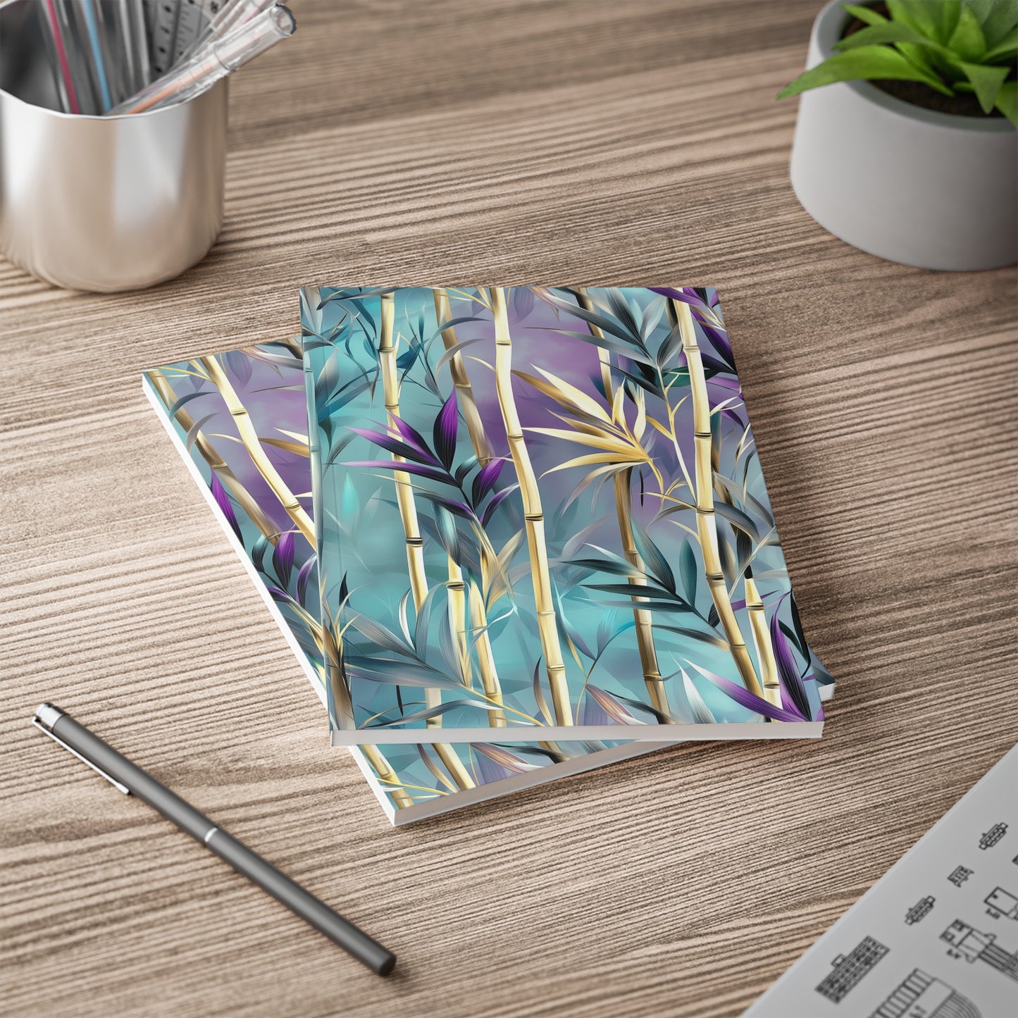 Elegant Bamboo A5 Softcover Notebook – Tranquil & Stylish