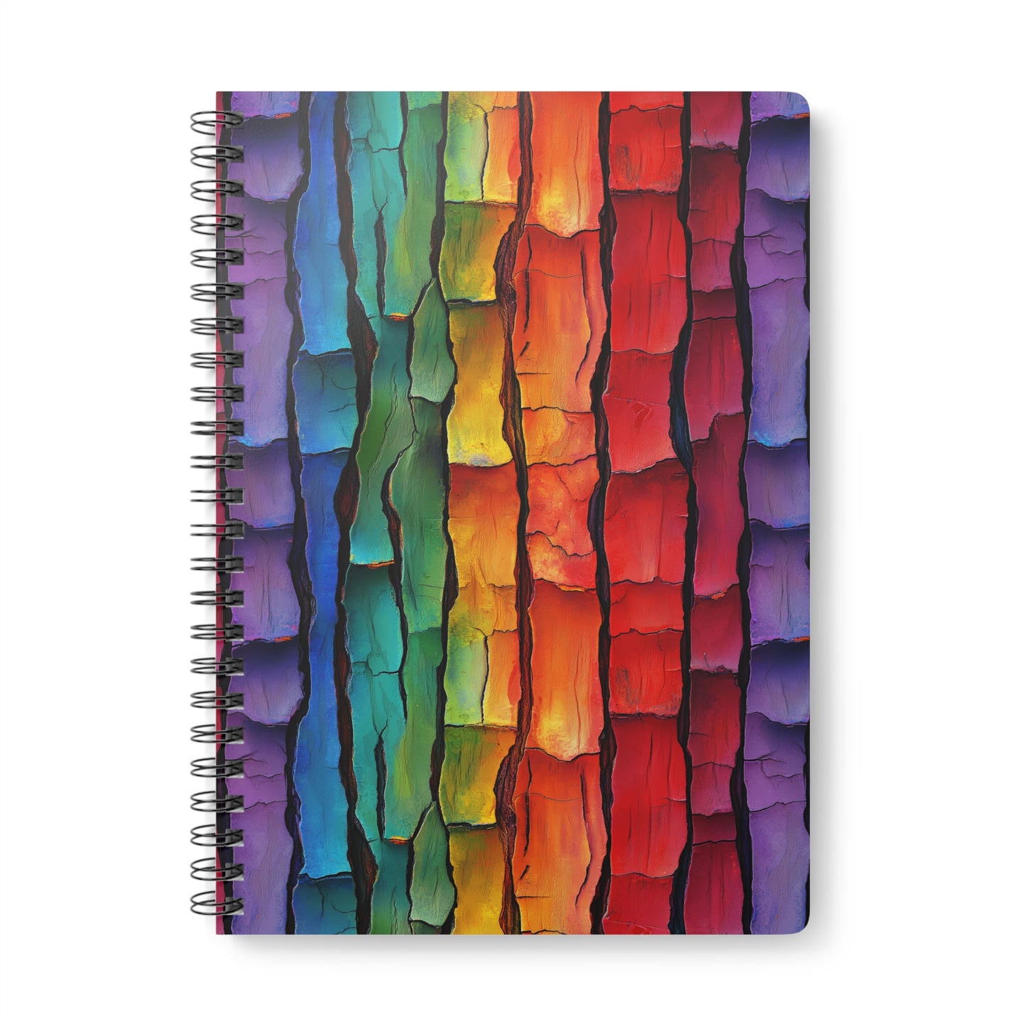 Rainbow Bark A5 Wirobound Softcover Notebook – Bold & Unique