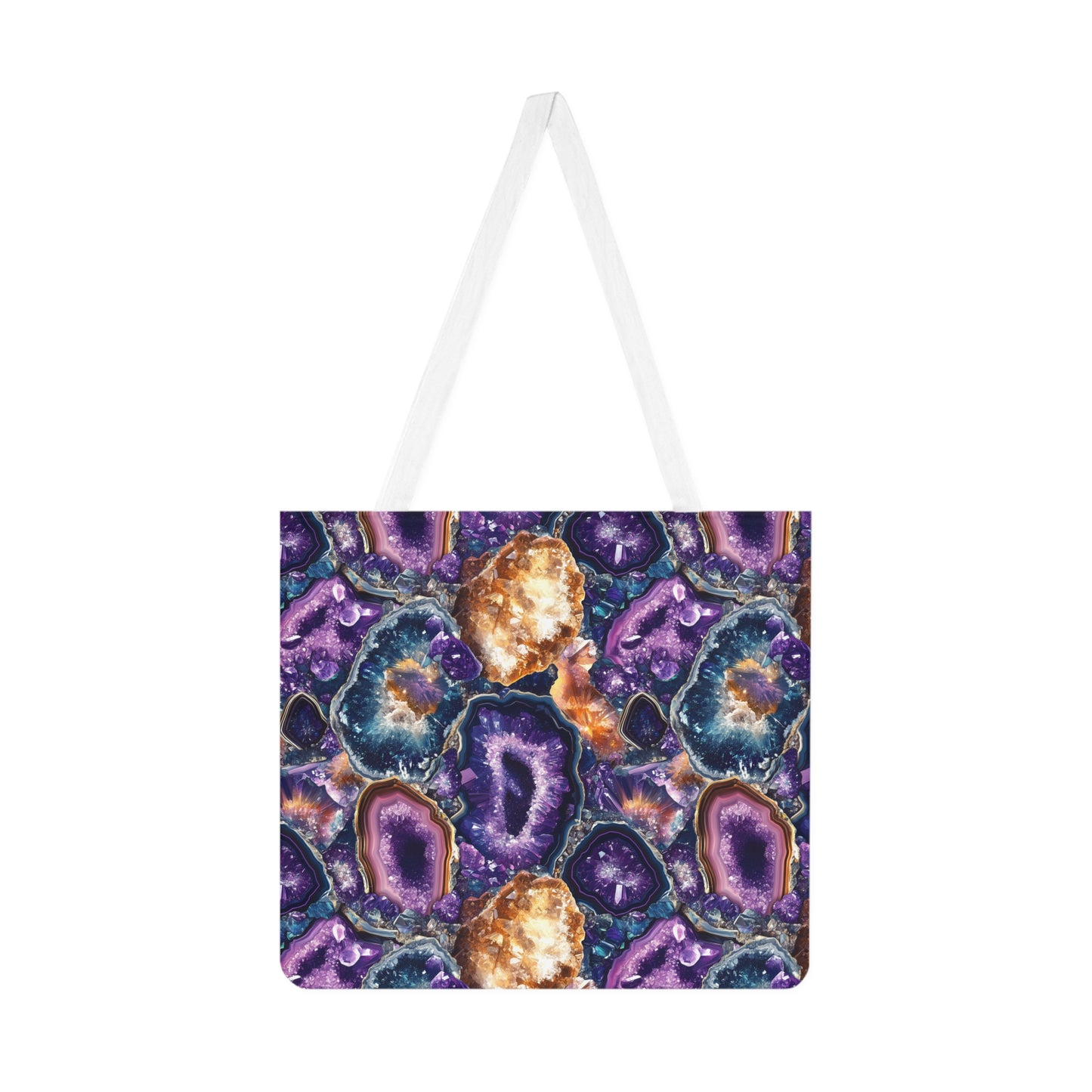 Amethyst Geode Shoulder Tote Bag - Stylish & Practical