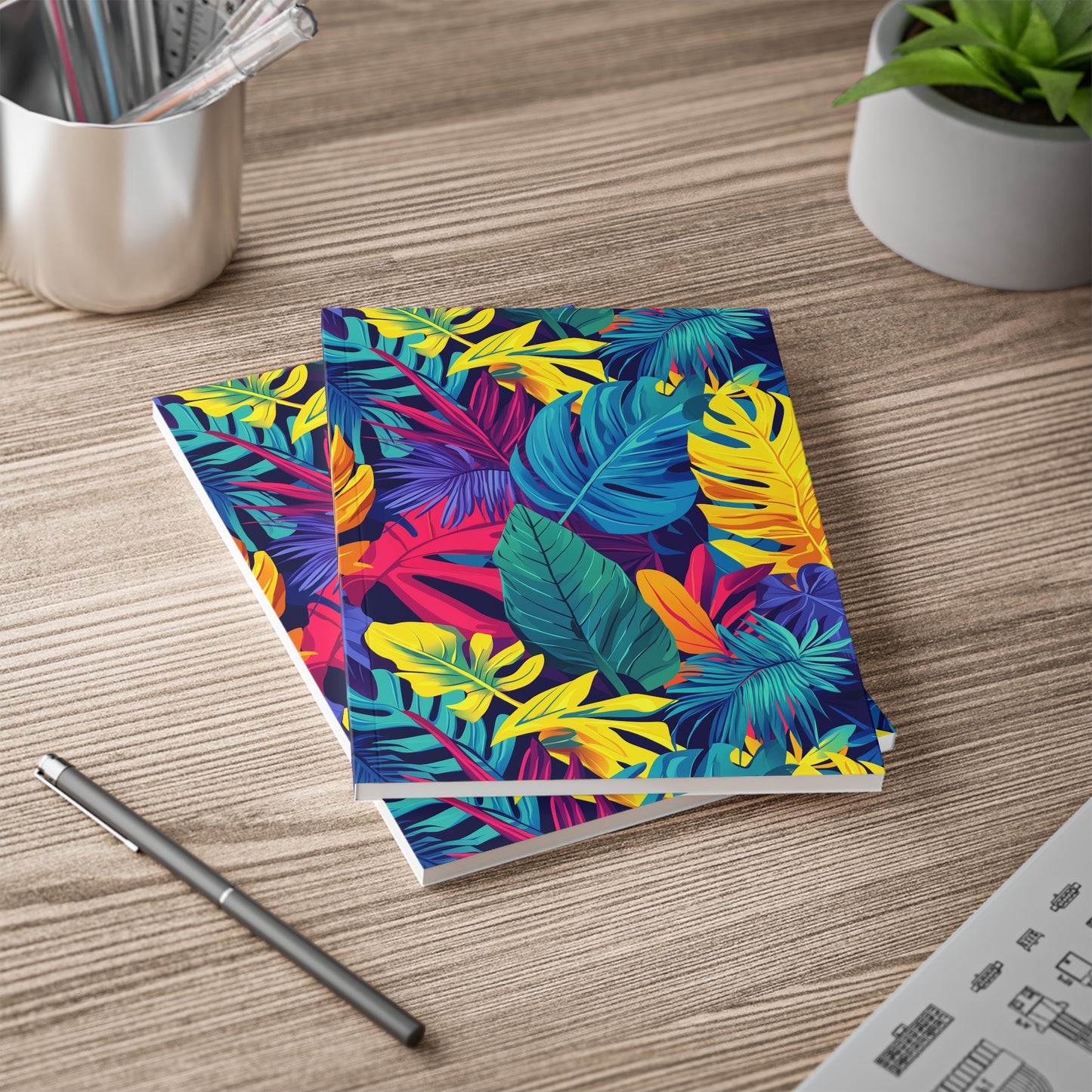 Tropical Vibes A5 Softcover Notebook – Bold & Colourful Inspiration