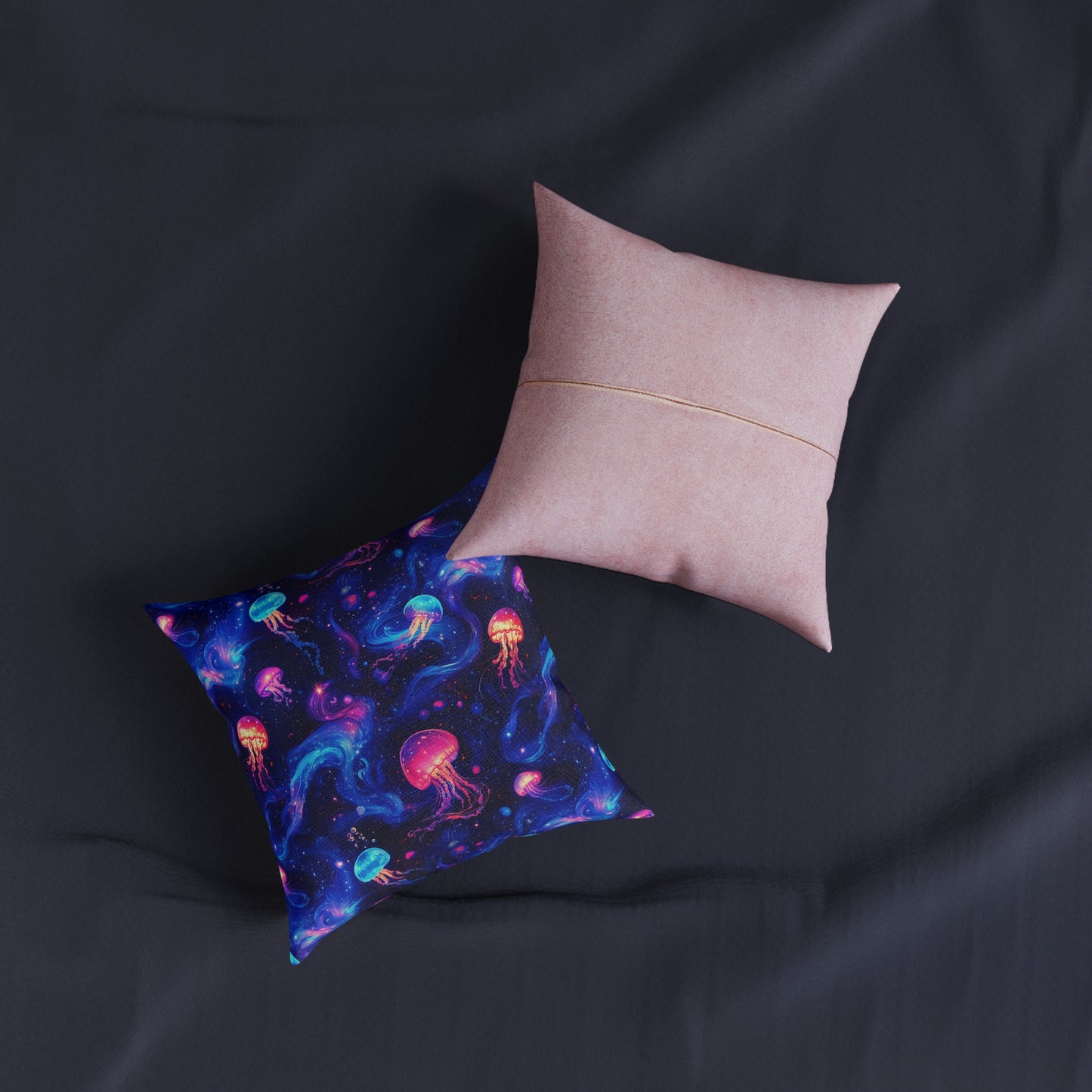 Celestial Jellyfish Square Pillow