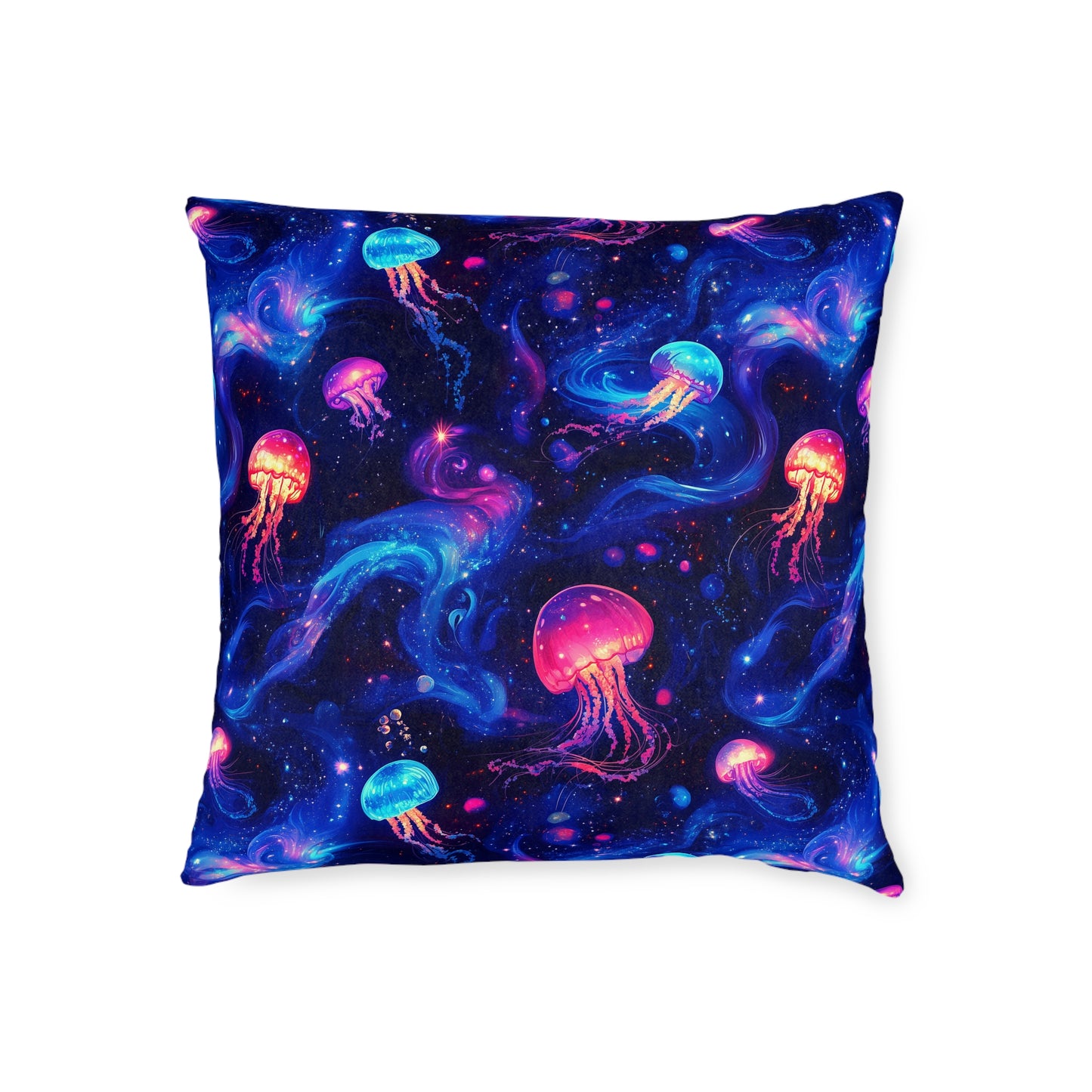 Celestial Jellyfish Square Pillow