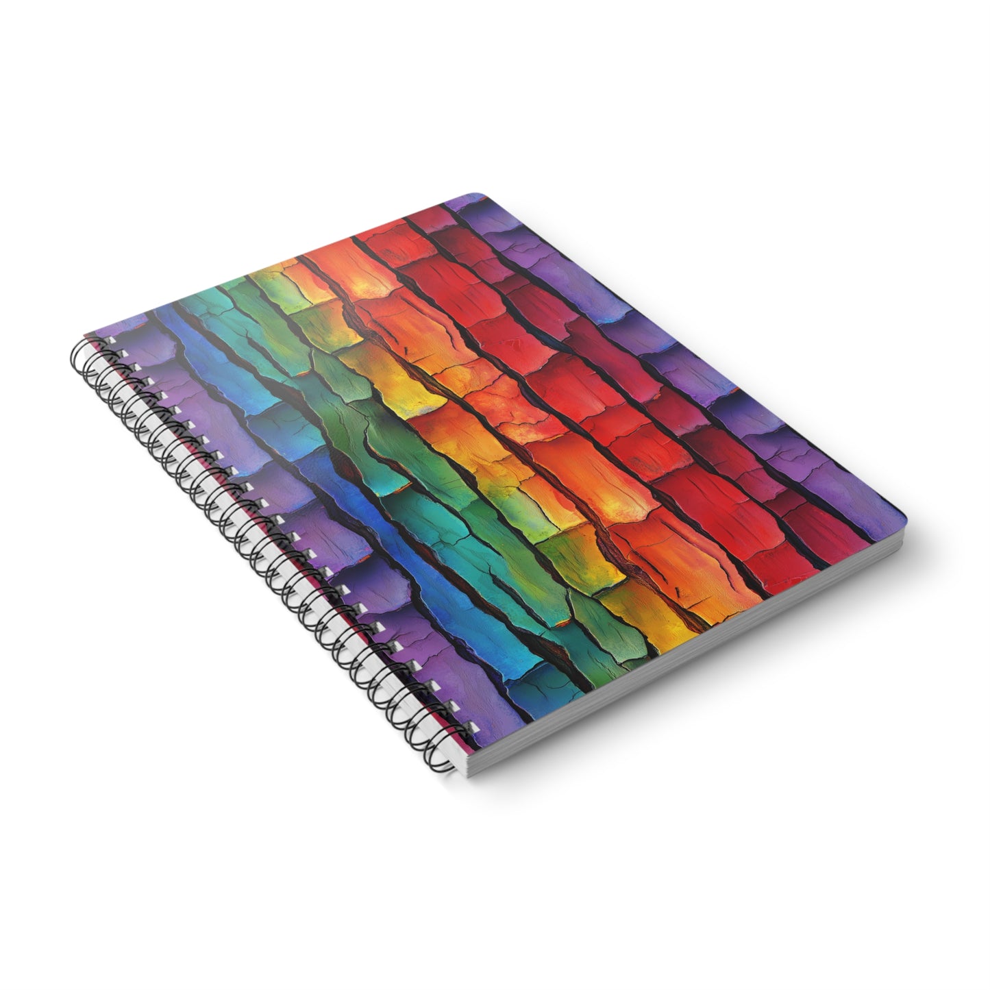 Rainbow Bark A5 Wirobound Softcover Notebook – Bold & Unique