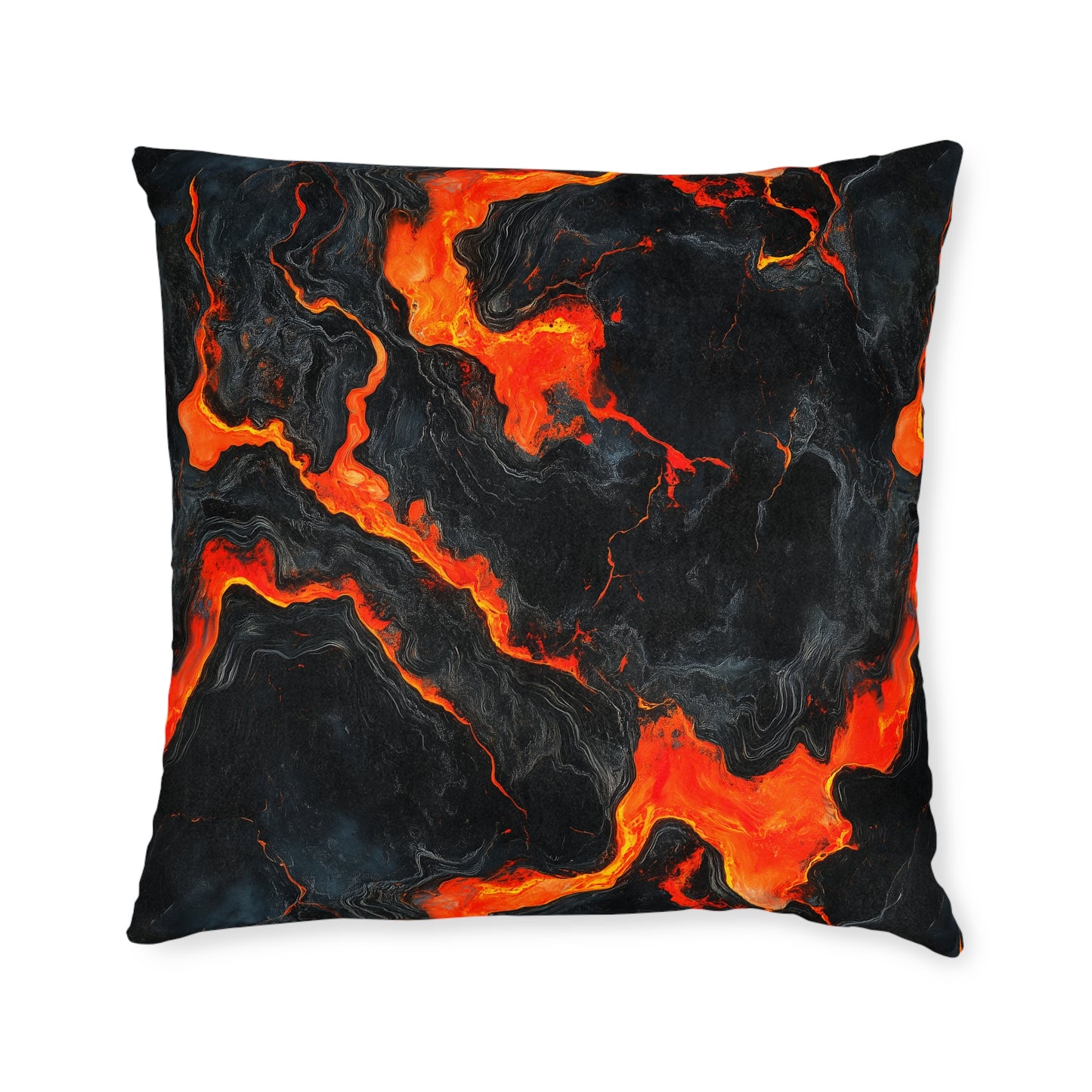 Volcanic Flow Square Pillow – Bold Comfort & Style