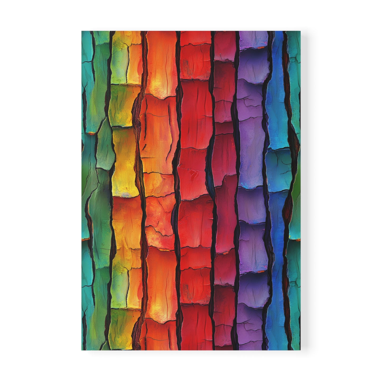 Rainbow Bark A5 Softcover Notebook – Bold & Unique