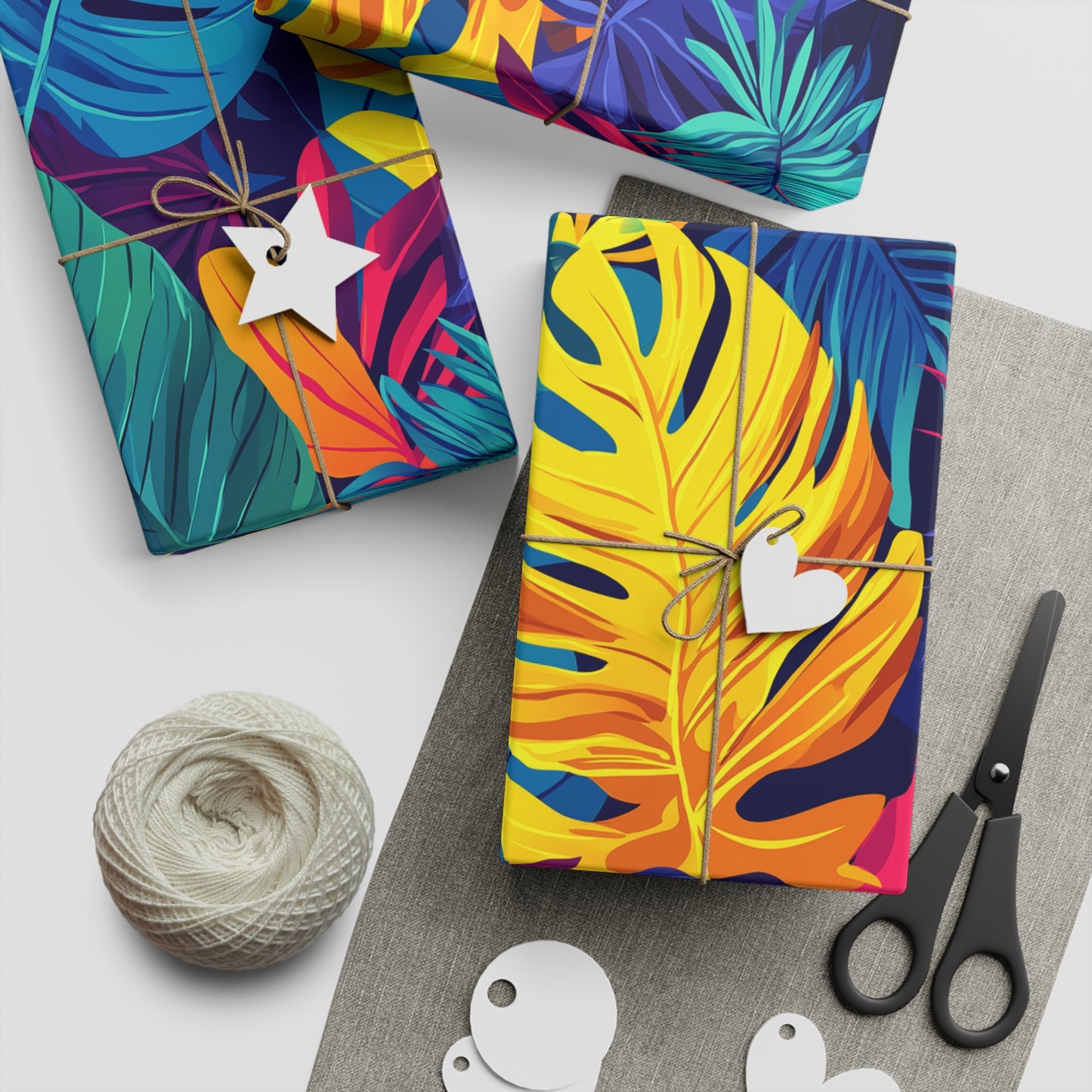 Tropical Vibes Gift Wrapping Paper – Bold & Bright Presentation