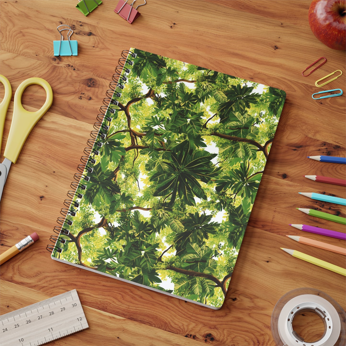 Jungle Canopy A5 Wirobound Softcover Notebook – Lush & Inviting