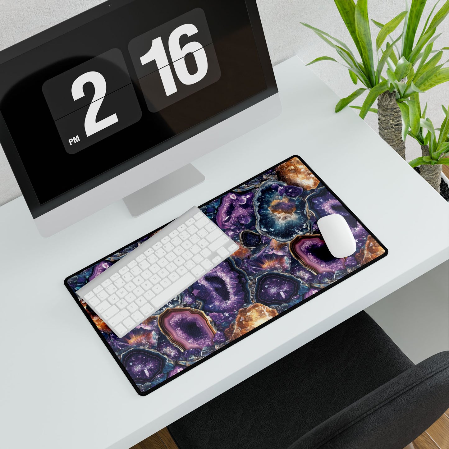 Amethyst Geode Desk Mat – Captivating & Functional