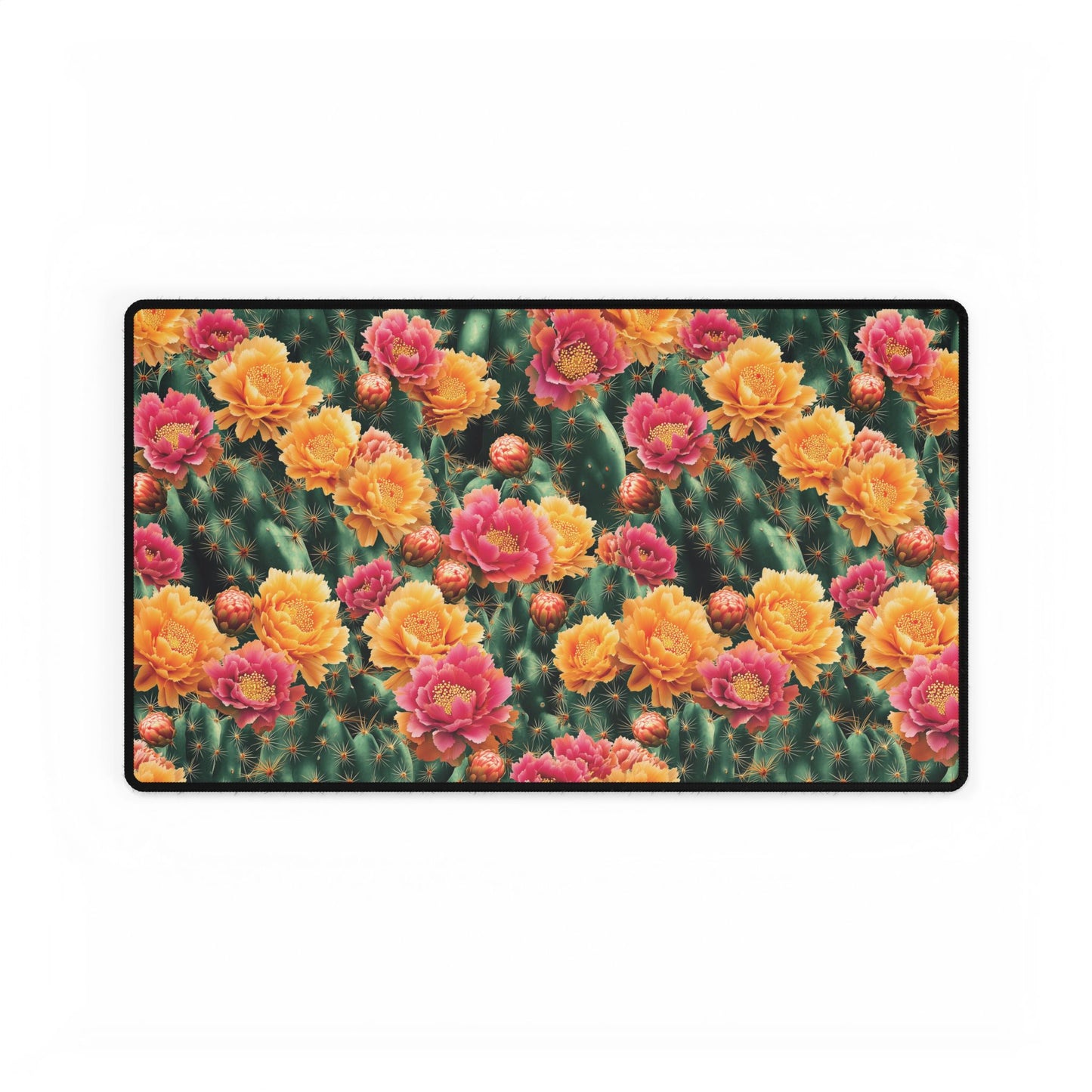 Cactus Bloom Desk Mat – Vibrant & Functional