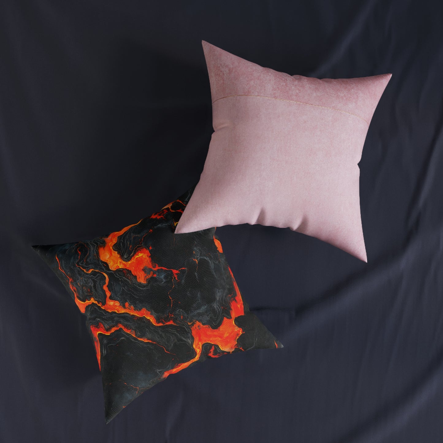 Volcanic Flow Square Pillow – Bold Comfort & Style