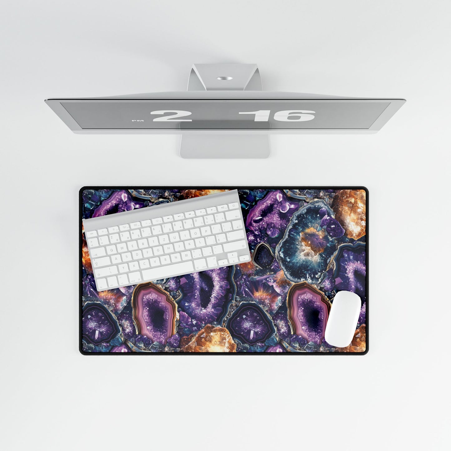 Amethyst Geode Desk Mat – Captivating & Functional