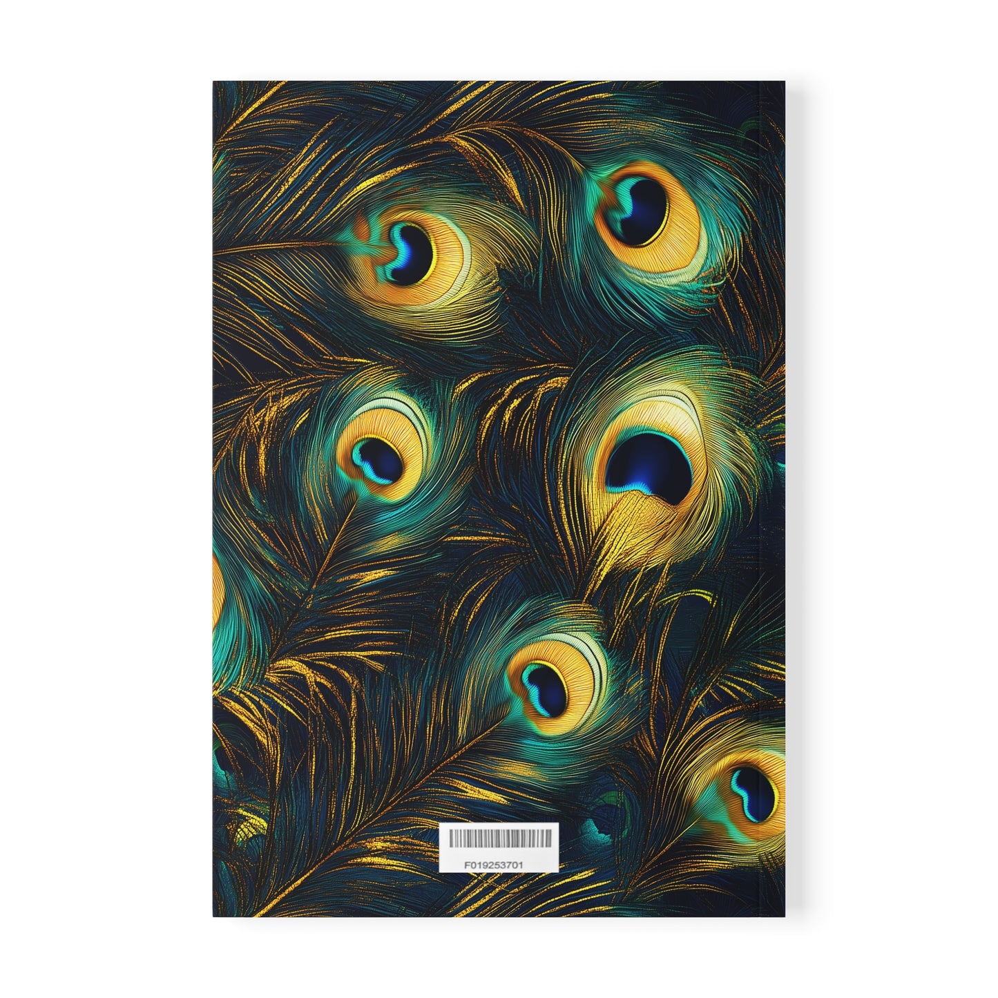 Peacock Flourish A5 Softcover Notebook – Elegant & Vibrant