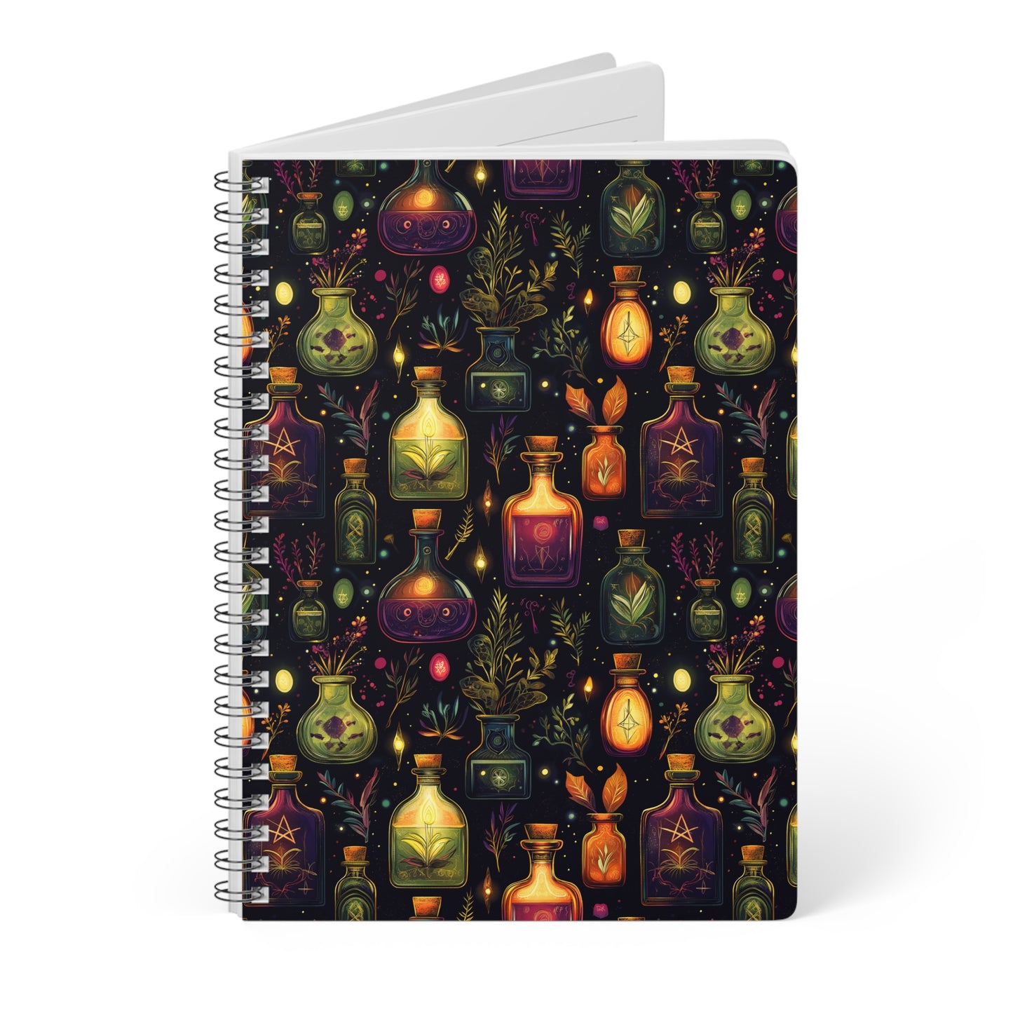 Mystical Potions A5 Wirobound Softcover Notebook – Practical & Enchanting