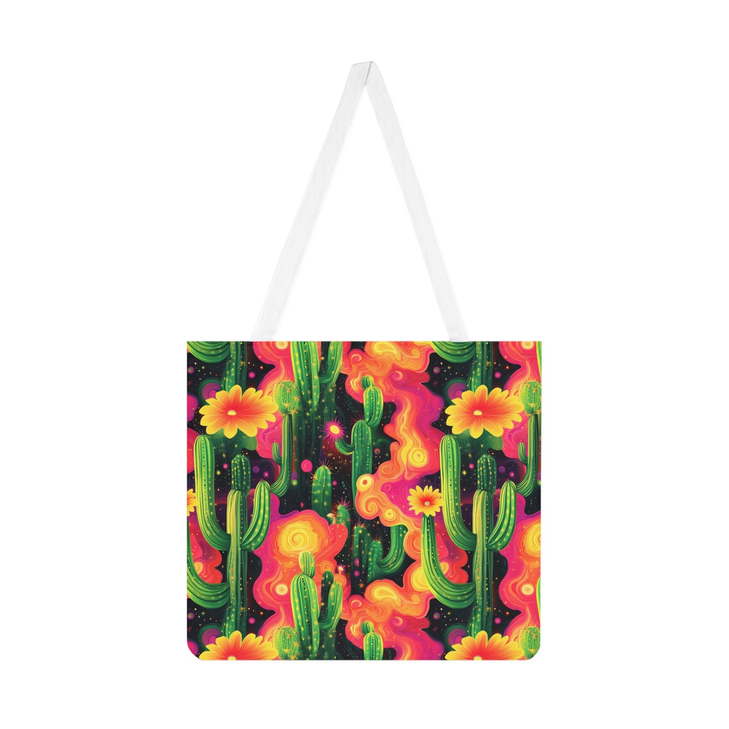 Cosmic Cactus Shoulder Tote Bag - Stylish & Practical