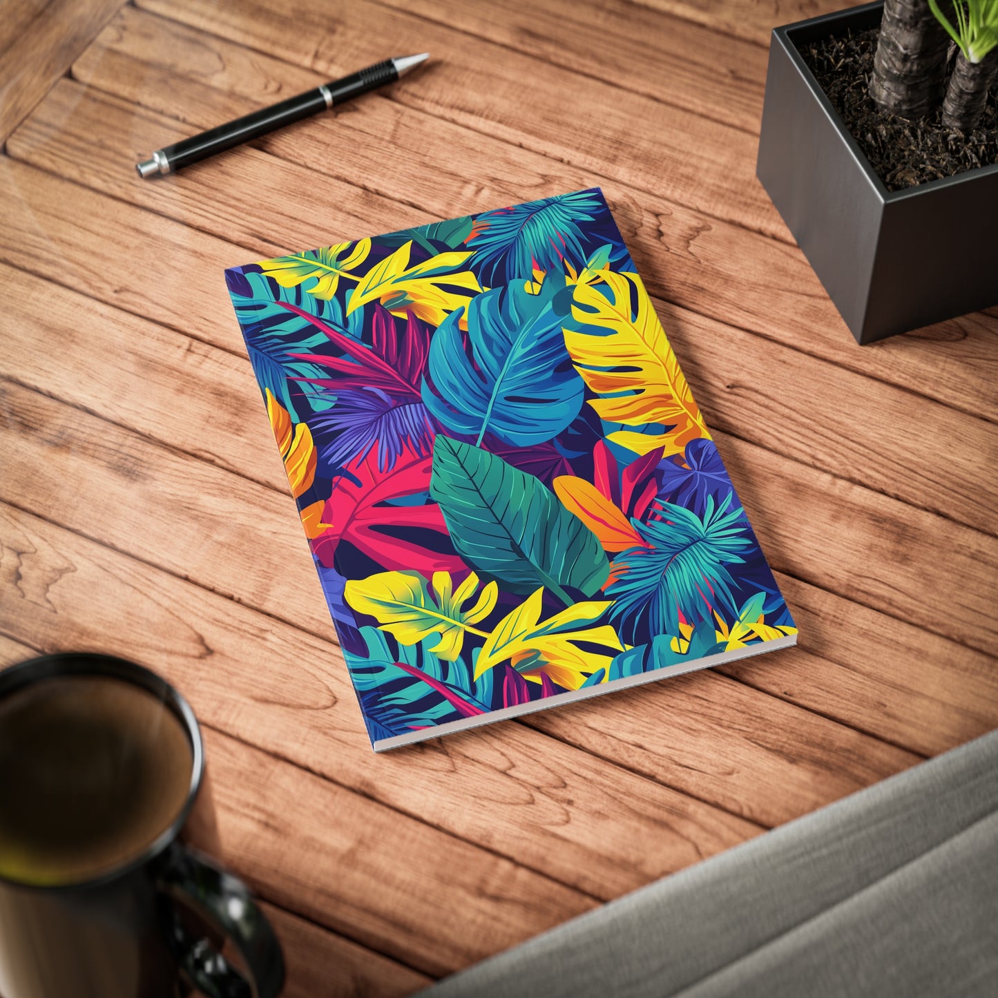 Tropical Vibes A5 Softcover Notebook – Bold & Colourful Inspiration