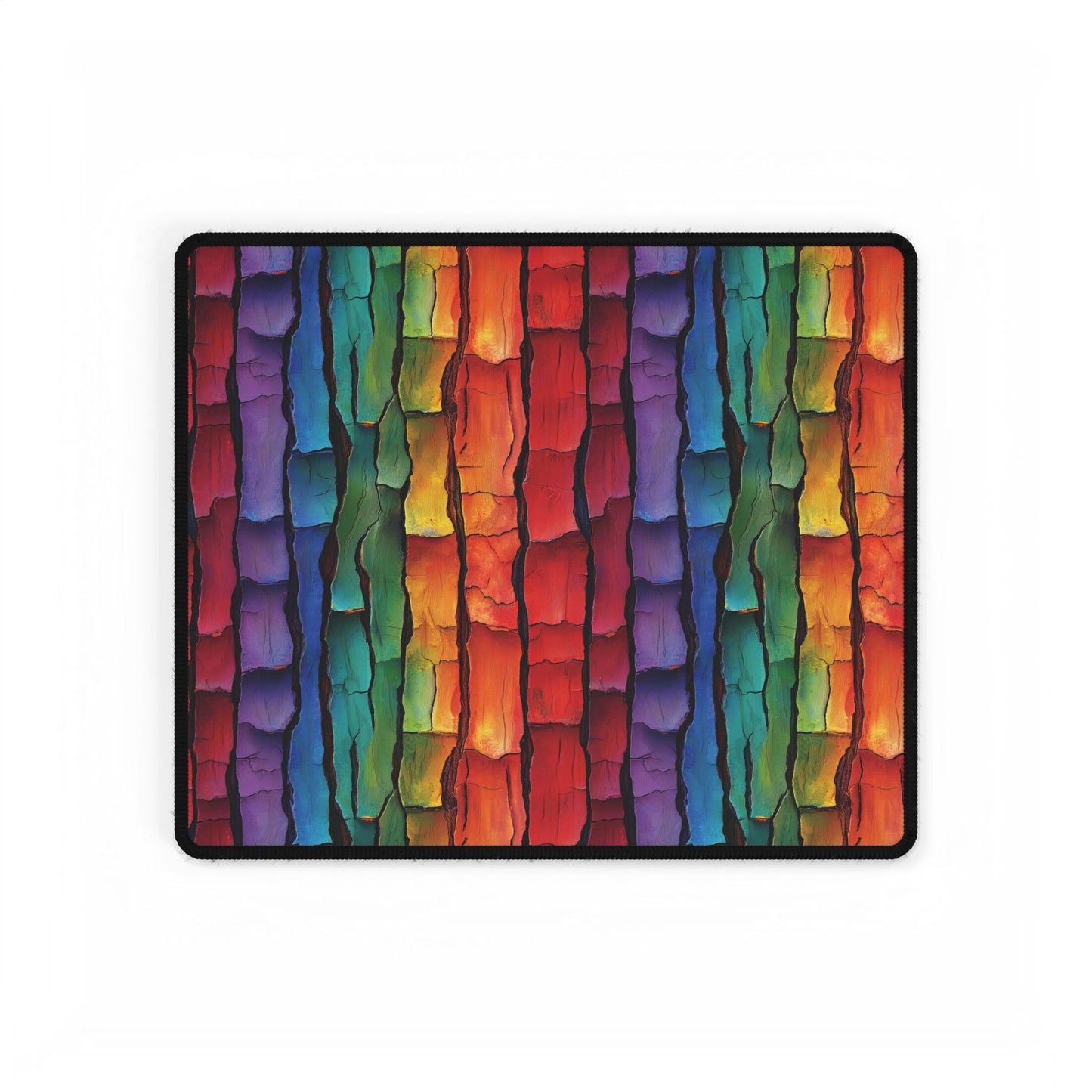 Rainbow Bark Desk Mat – Bold & Unique