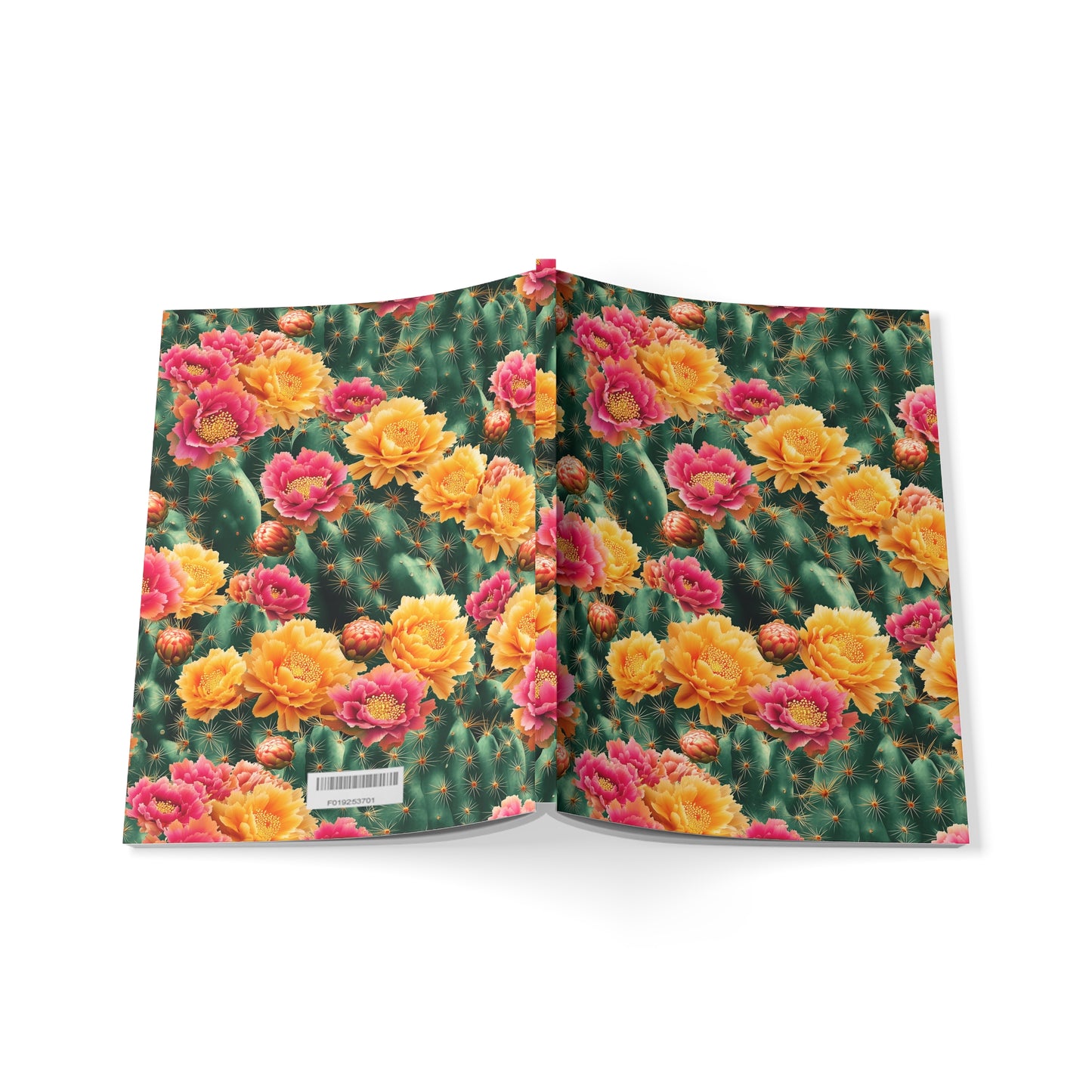 Cactus Bloom A5 Softcover Notebook – Vibrant & Inspiring